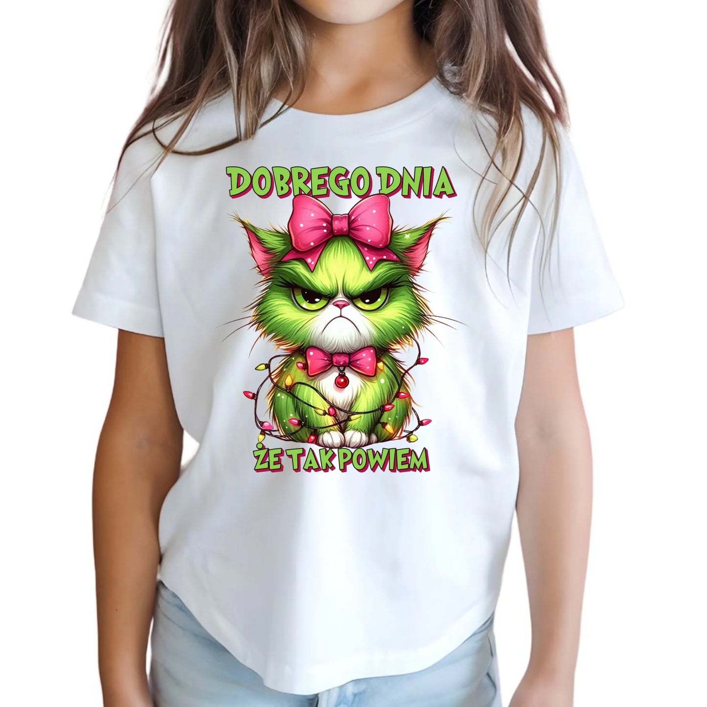 Koszulka dziecięca świąteczna - prezent dla niej - Grinch dobrego dnia, że tak powiem BN153 - StoryCups.pl