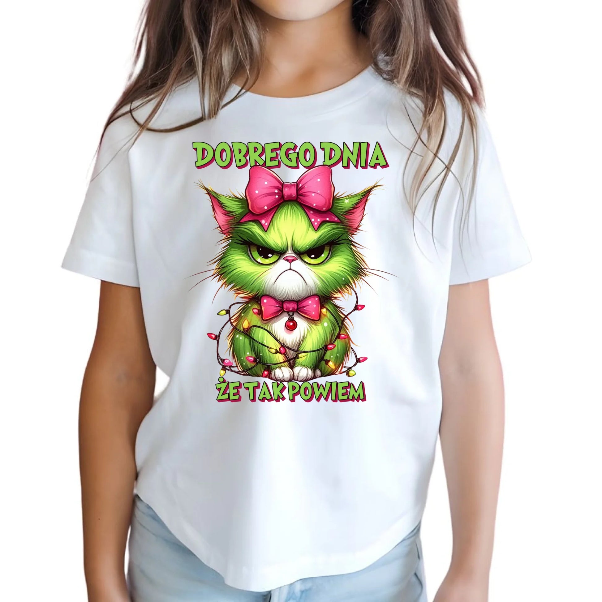 Koszulka dziecięca świąteczna - prezent dla niej - Grinch dobrego dnia, że tak powiem BN153 - StoryCups.pl