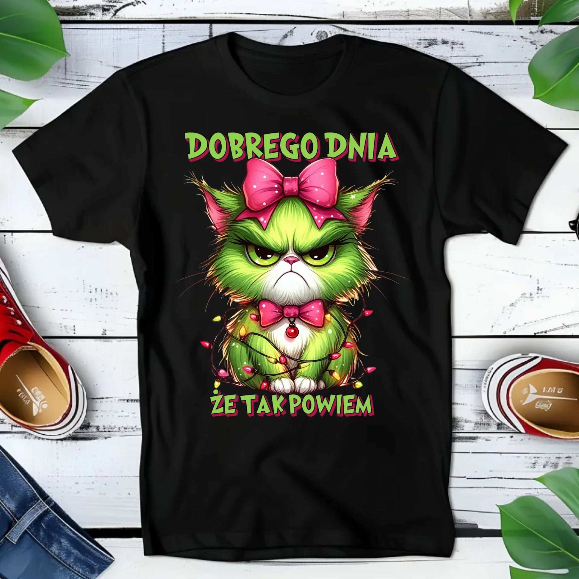 Koszulka dziecięca świąteczna - prezent dla niej - Grinch dobrego dnia, że tak powiem BN153 - StoryCups.pl