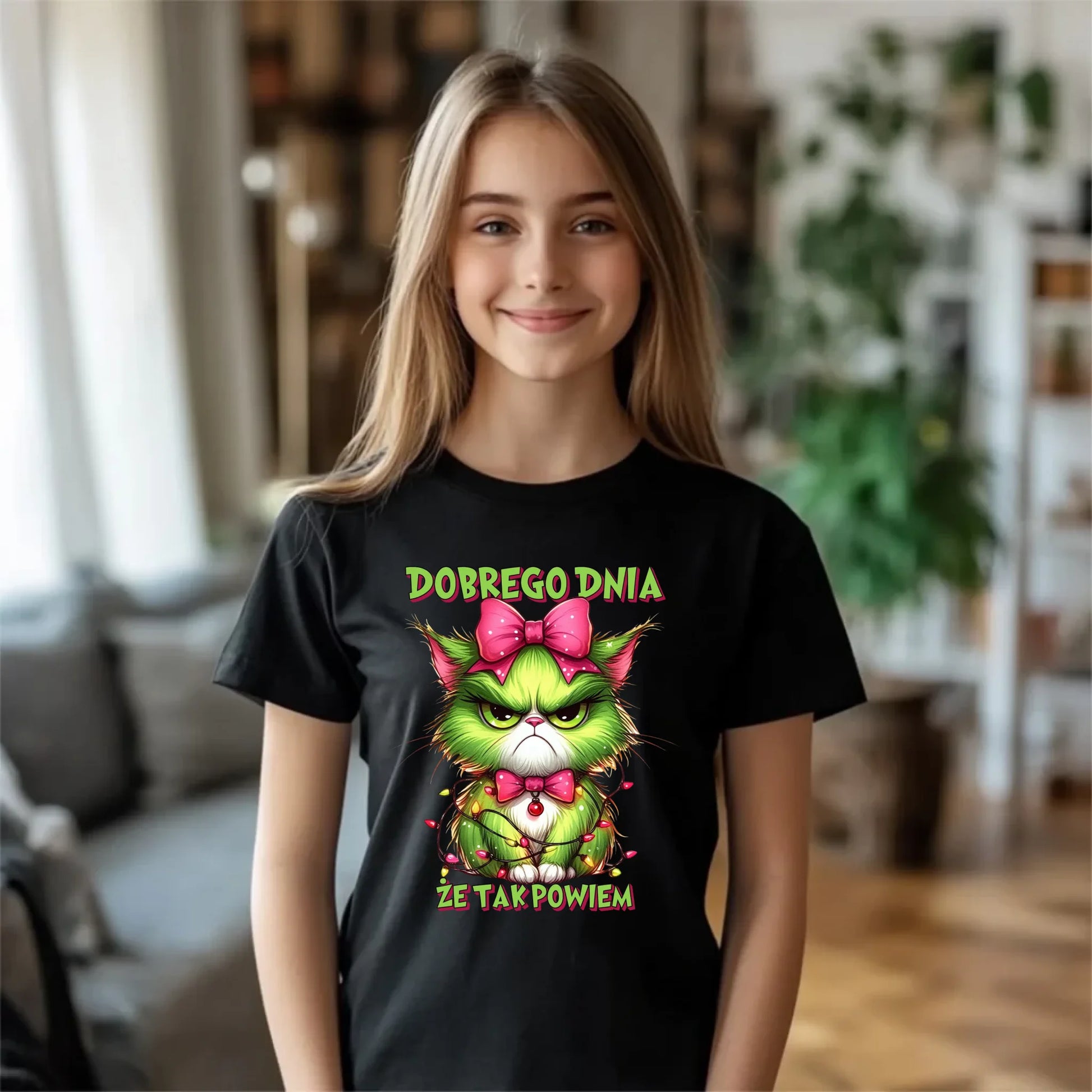 Koszulka dziecięca świąteczna - prezent dla niej - Grinch dobrego dnia, że tak powiem BN153 - StoryCups.pl