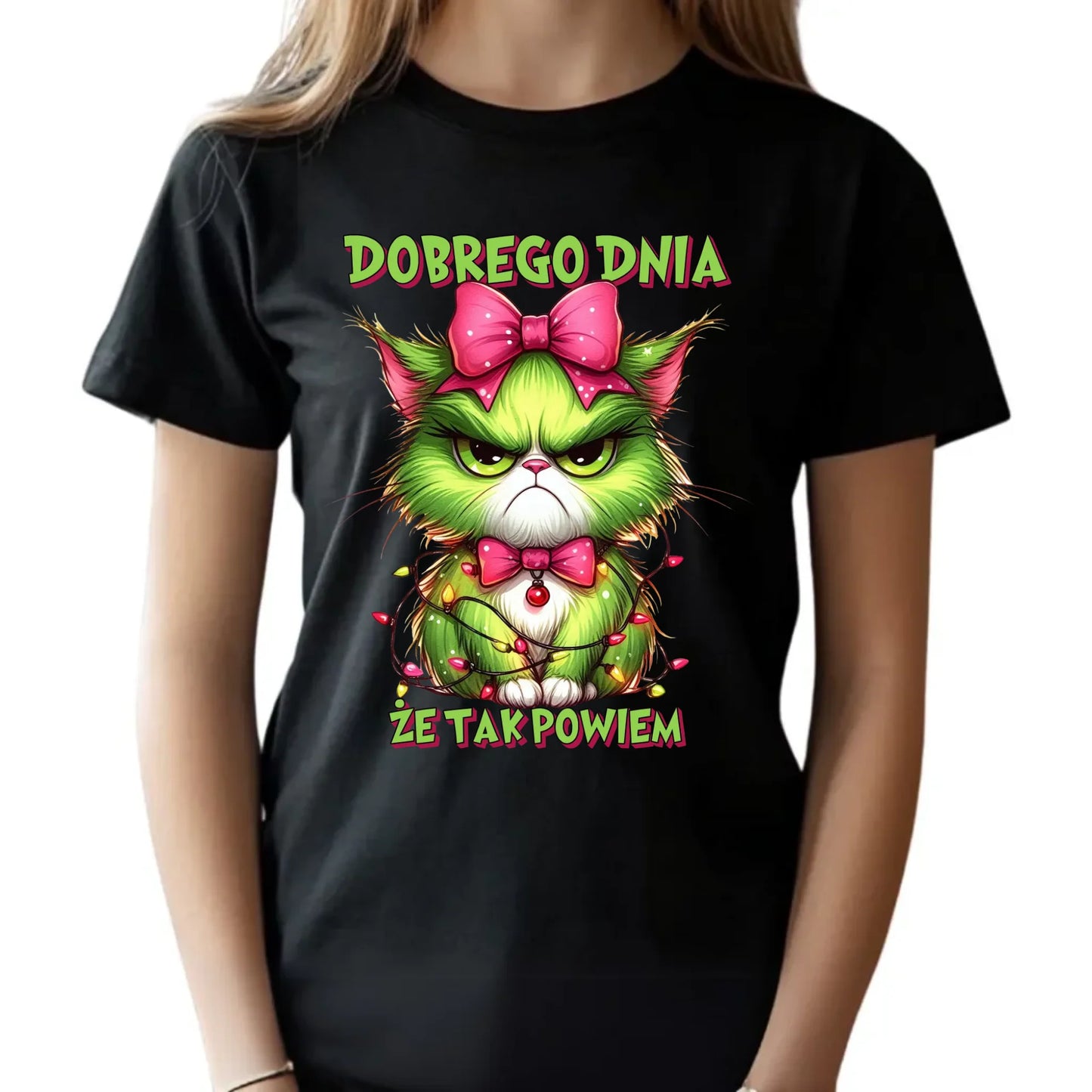 Koszulka dziecięca świąteczna - prezent dla niej - Grinch dobrego dnia, że tak powiem BN153 - StoryCups.pl