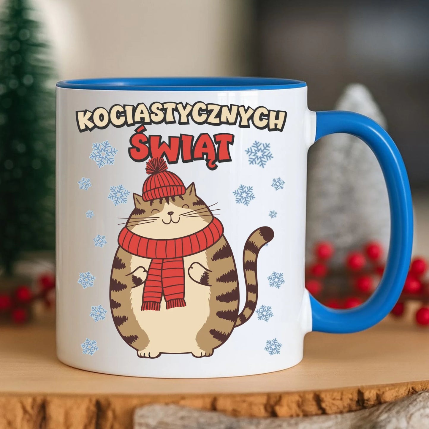 Kubek świąteczny - prezent na święta - Kociastycznych świąt BN154 - StoryCups.pl