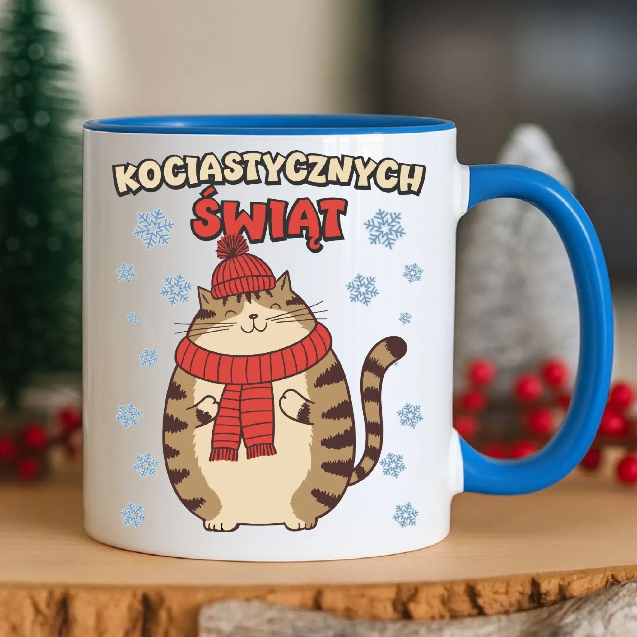 Kubek świąteczny - prezent na święta - Kociastycznych świąt BN154 - StoryCups.pl