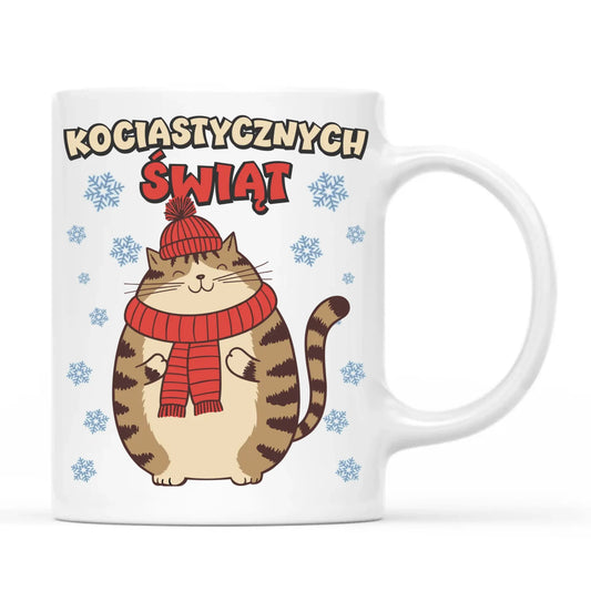 Kubek świąteczny - prezent na święta - Kociastycznych świąt BN154 - StoryCups.pl