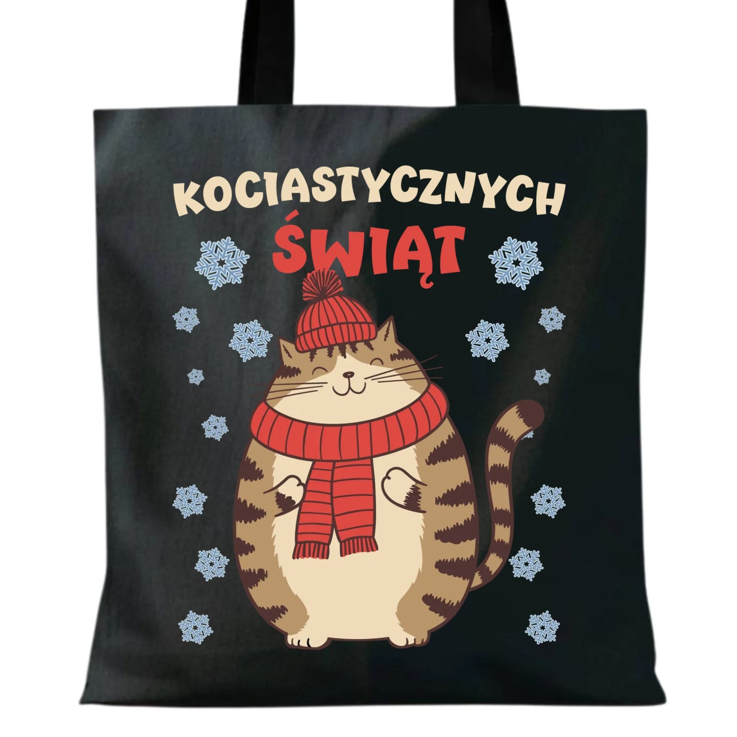 Torba świąteczna - prezent na święta - Kociastycznych świąt BN154 - StoryCups.pl