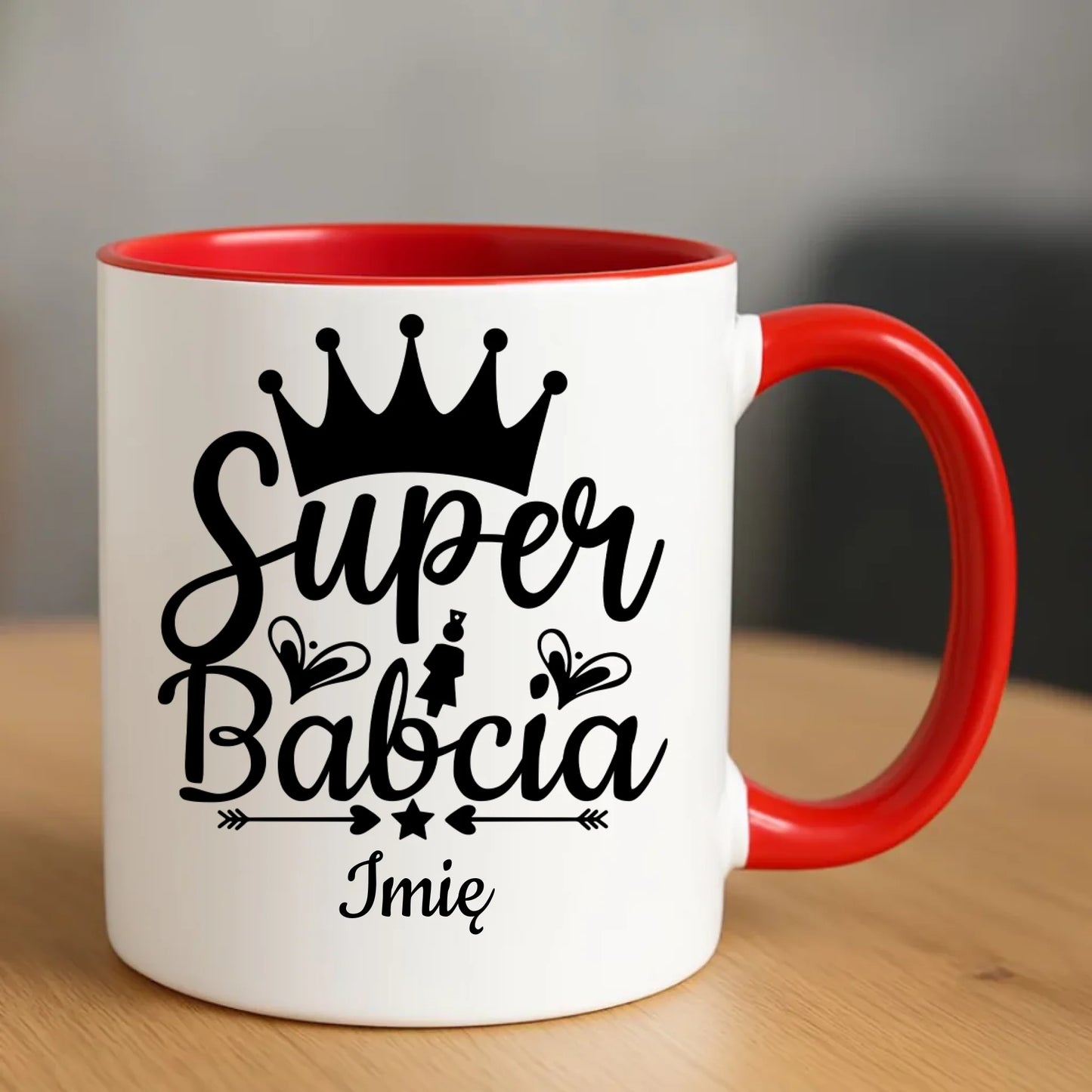 Kubek dla babci - Super Babcia - personalizowany B03 - StoryCups.pl