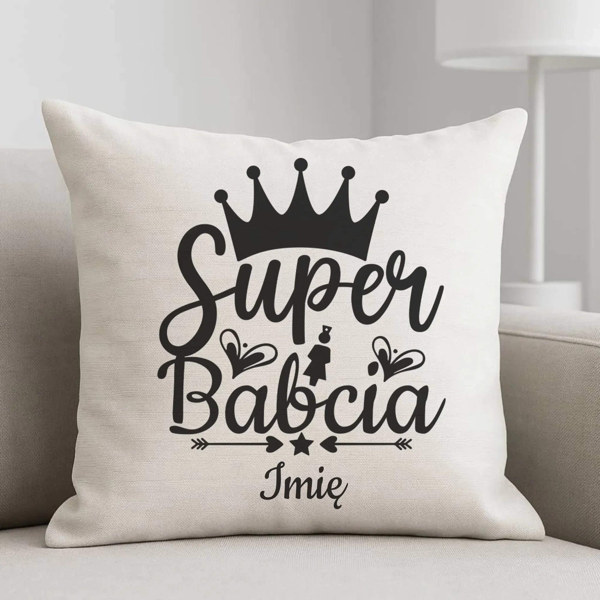 Poduszka dla babci - Super Babcia - personalizowana B03 - StoryCups.pl