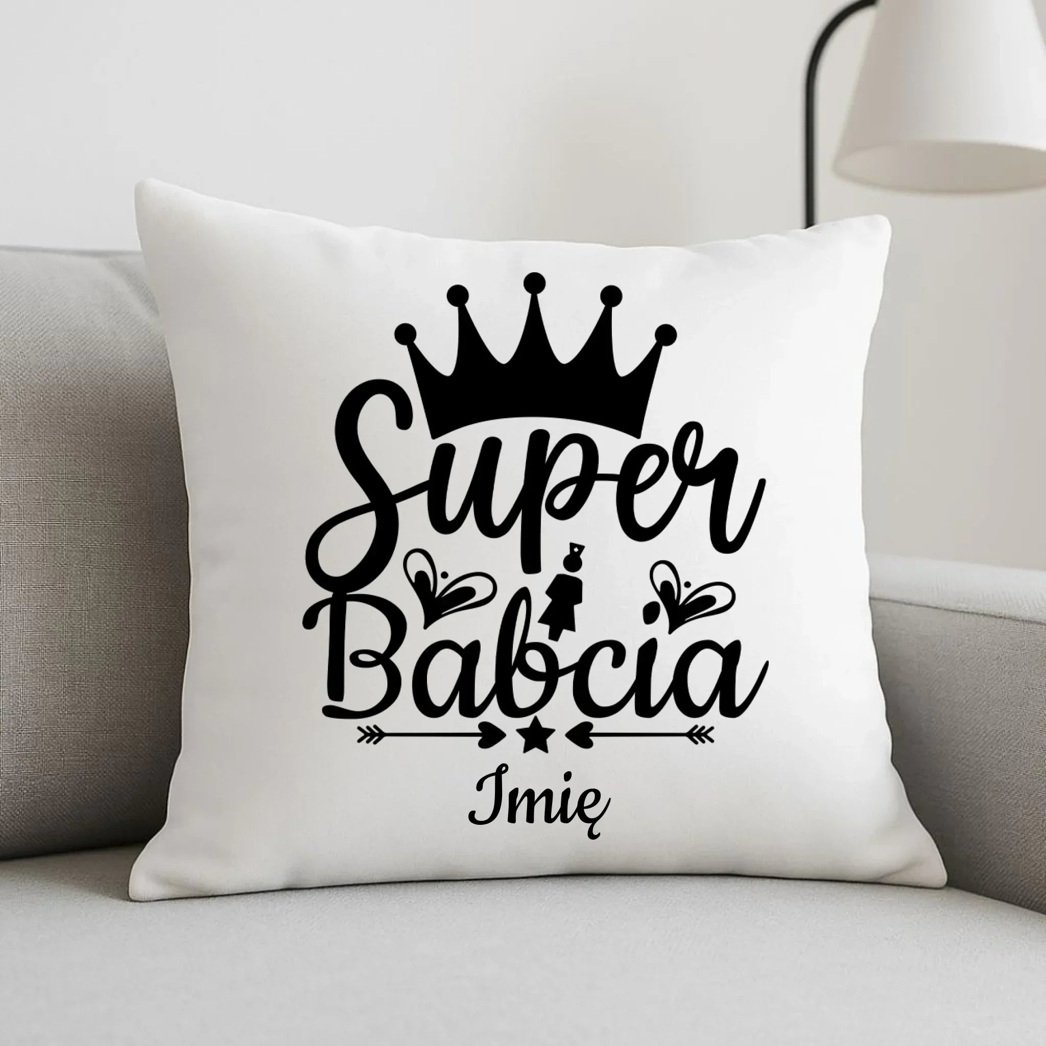 Poduszka dla babci - Super Babcia - personalizowana B03 - StoryCups.pl