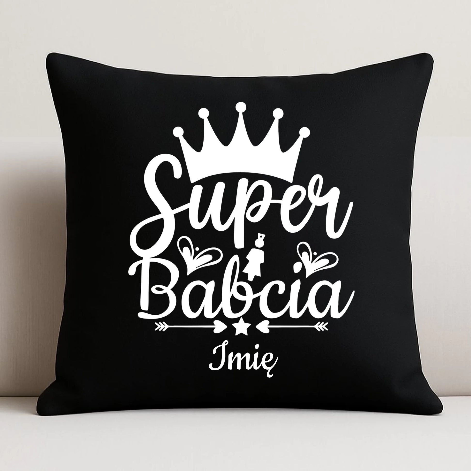 Poduszka dekoracyjna dla babci - Super Babcia - personalizowana B03 - StoryCups.pl