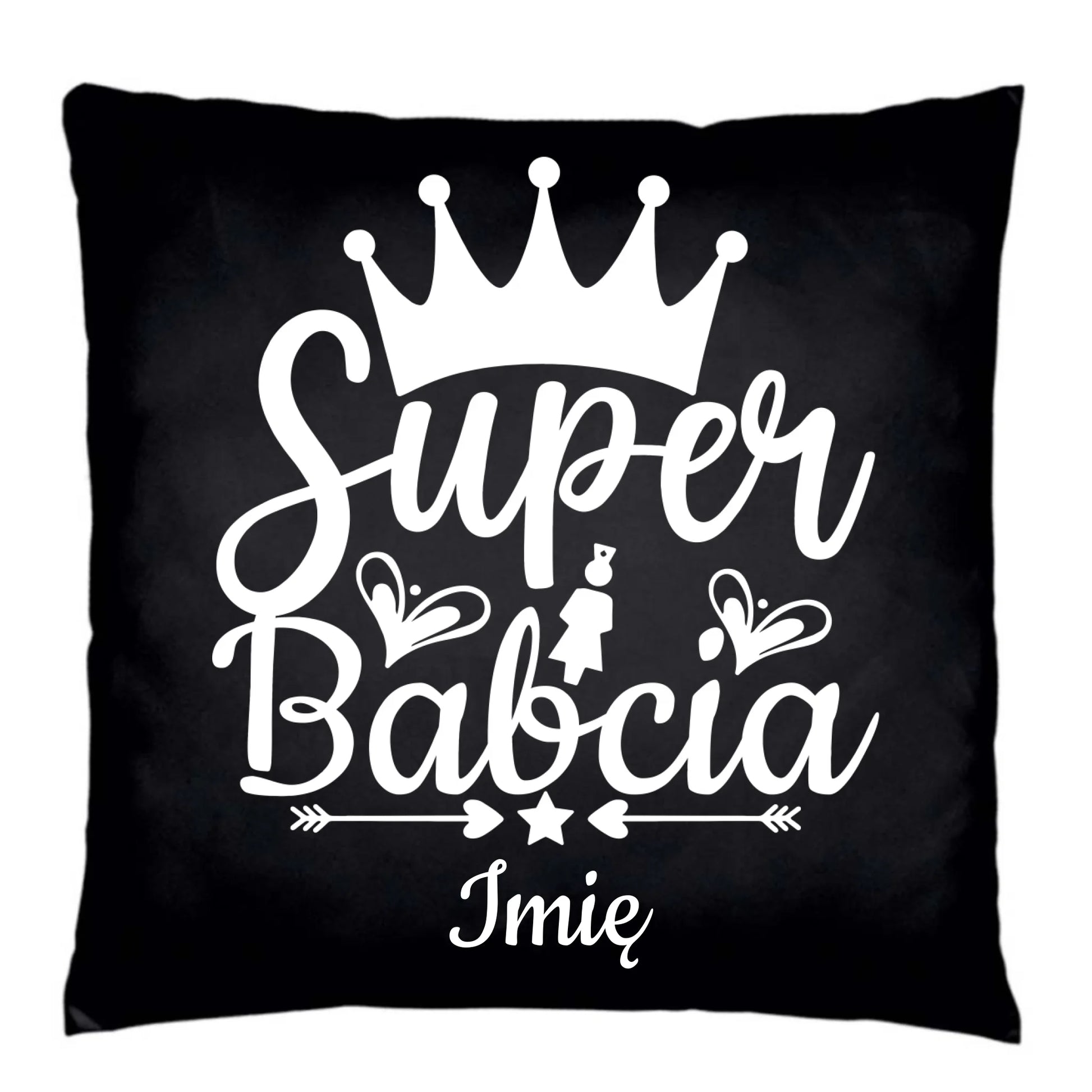 Poduszka dekoracyjna dla babci - Super Babcia - personalizowana B03 - StoryCups.pl