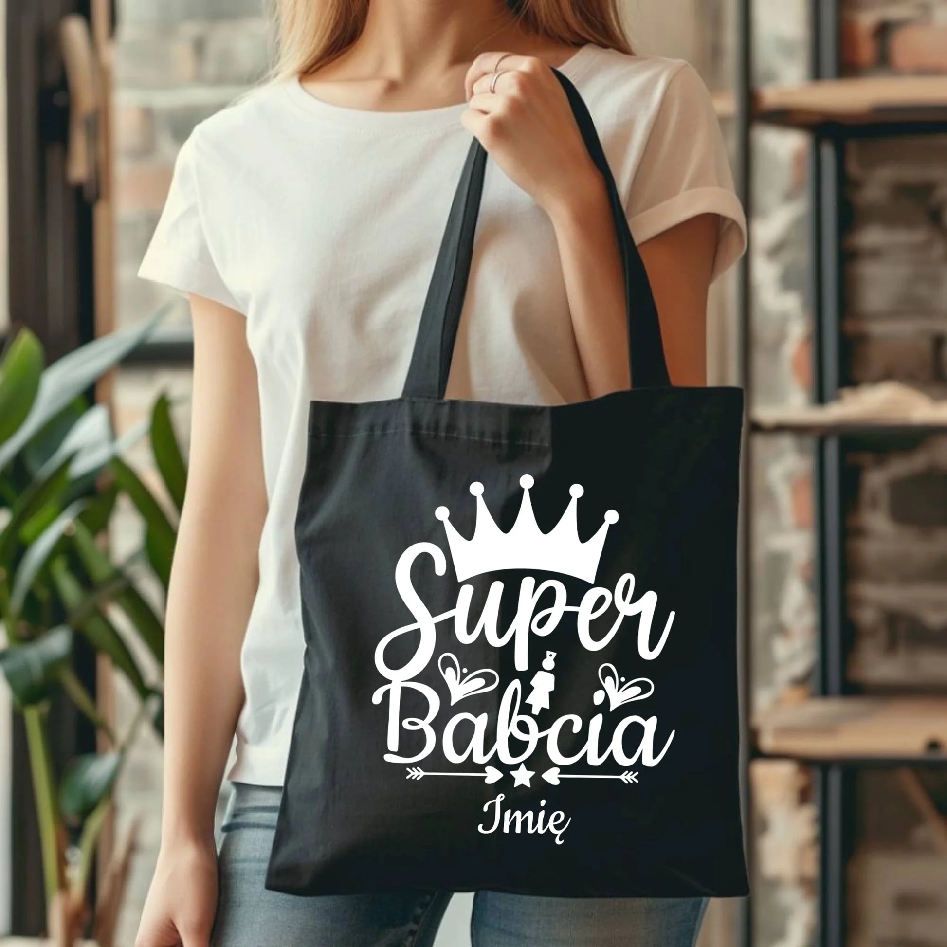 Torba dla babci - Super Babcia - personalizowana B03 - StoryCups.pl