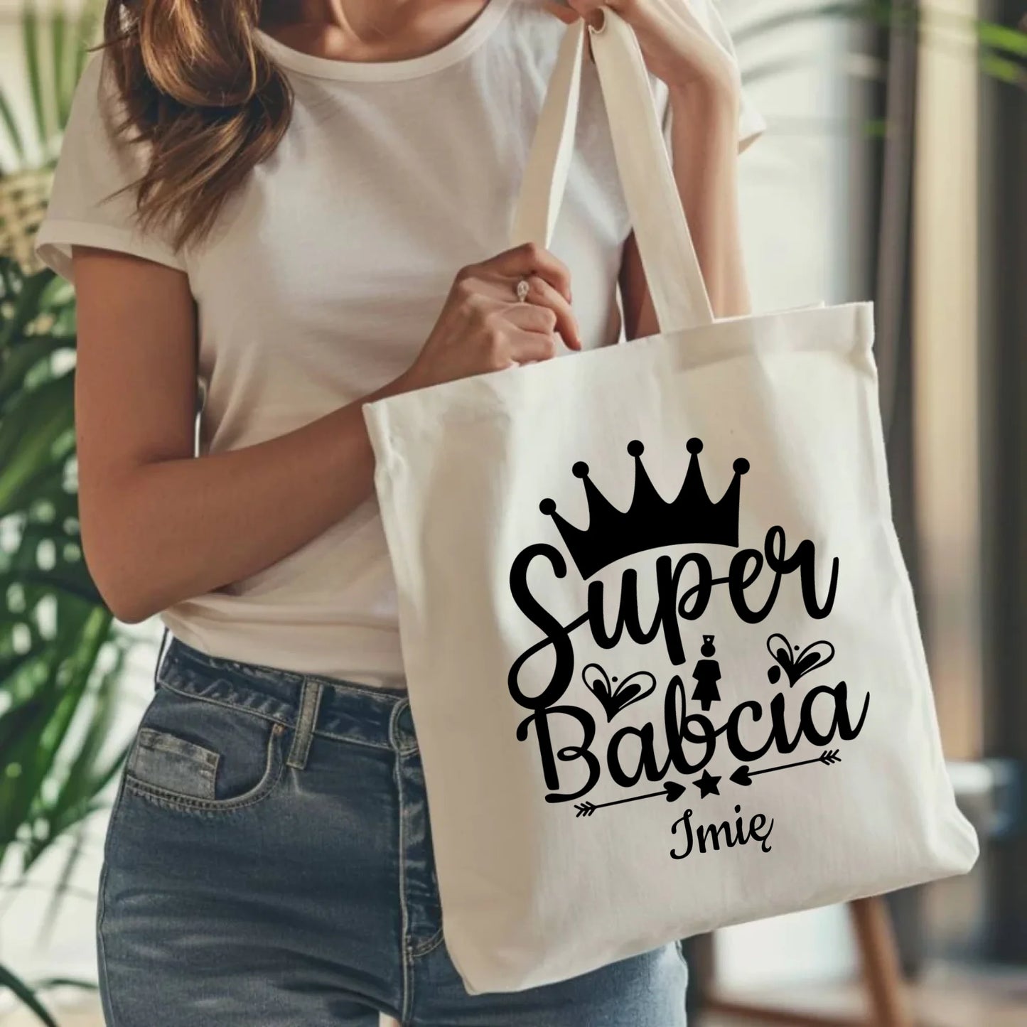 Torba dla babci - Super Babcia - personalizowana B03 - StoryCups.pl