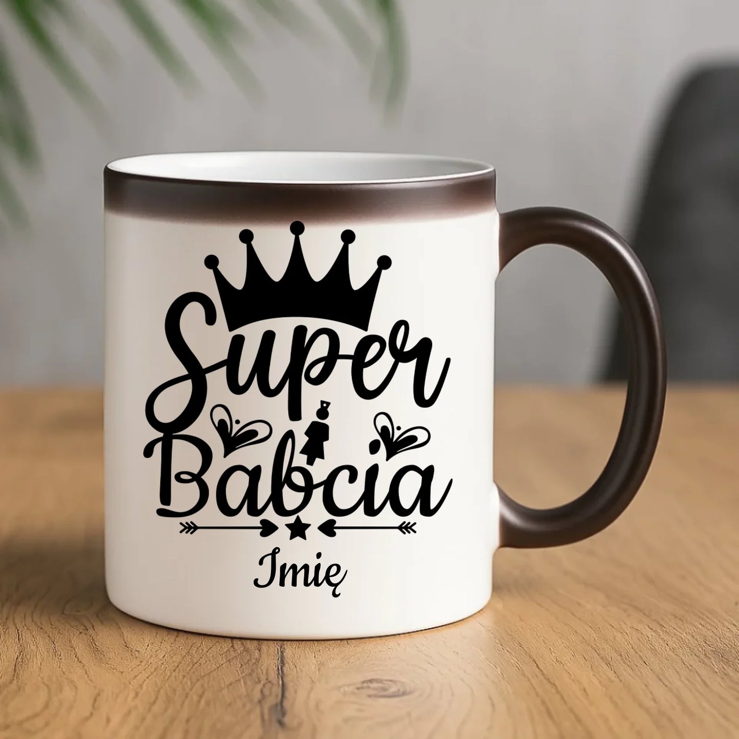 Kubek magiczny dla babci - Super Babcia - personalizowany B03 - StoryCups.pl