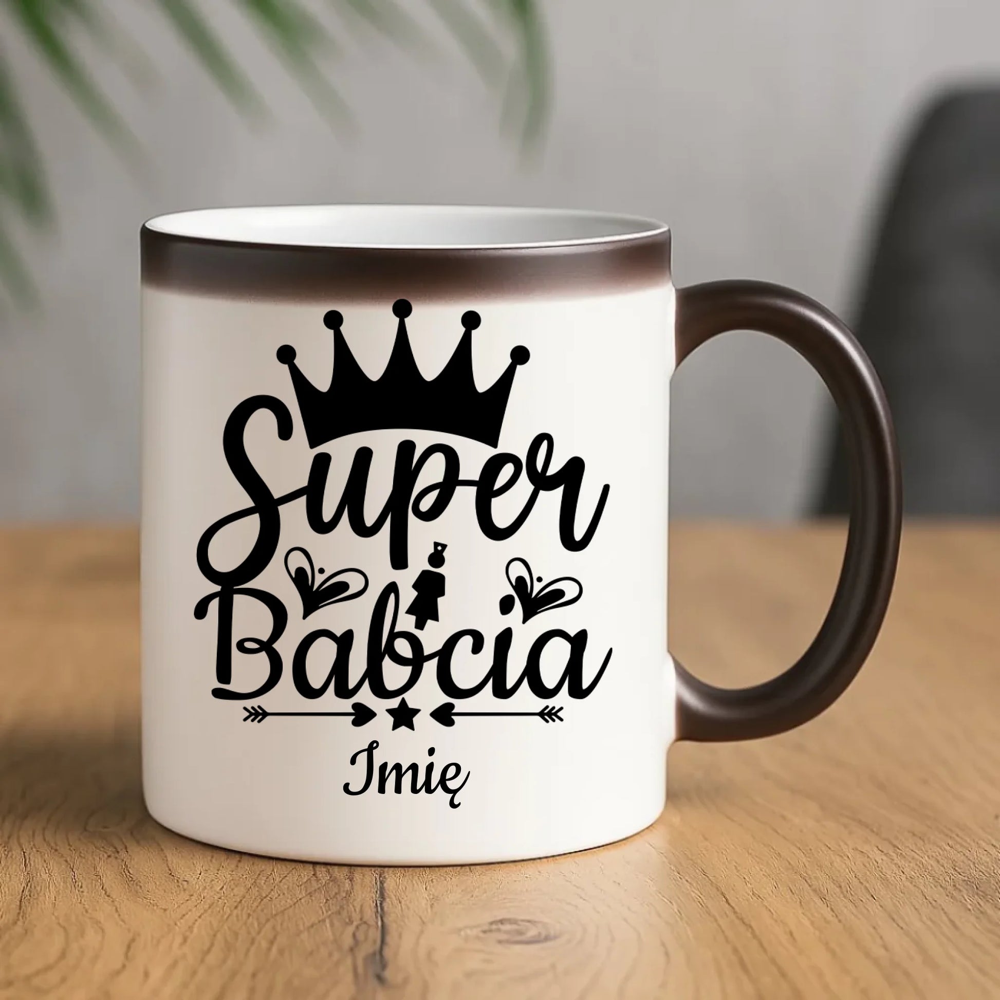 Kubek magiczny dla babci - Super Babcia - personalizowany B03 - StoryCups.pl