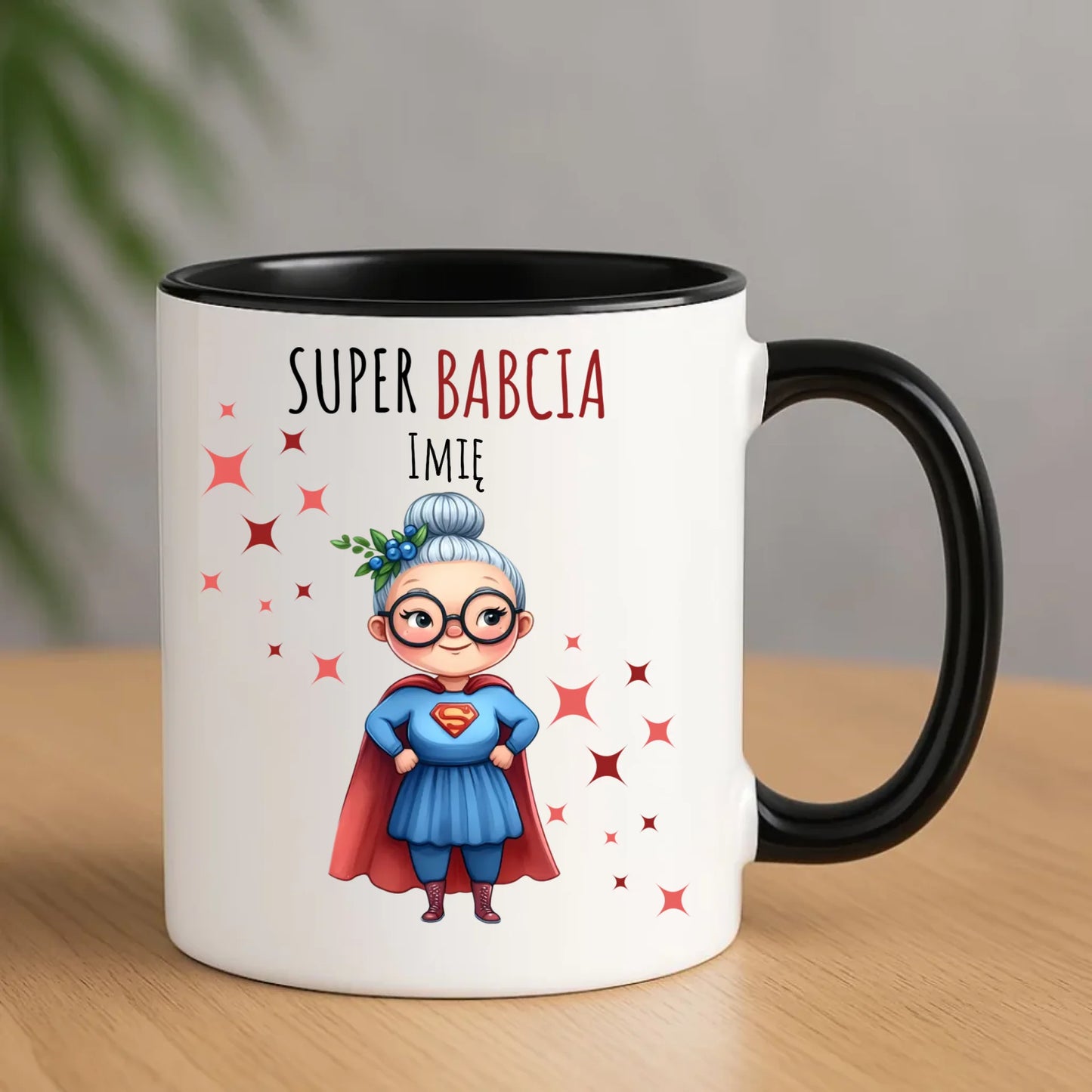 Kubek dla babci - Super Babcia - personalizowany B02 - StoryCups.pl