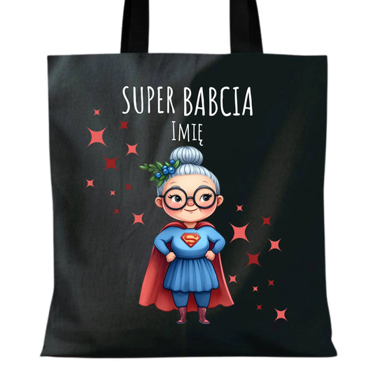 Torba dla babci - Super Babcia - personalizowana B02 - StoryCups.pl