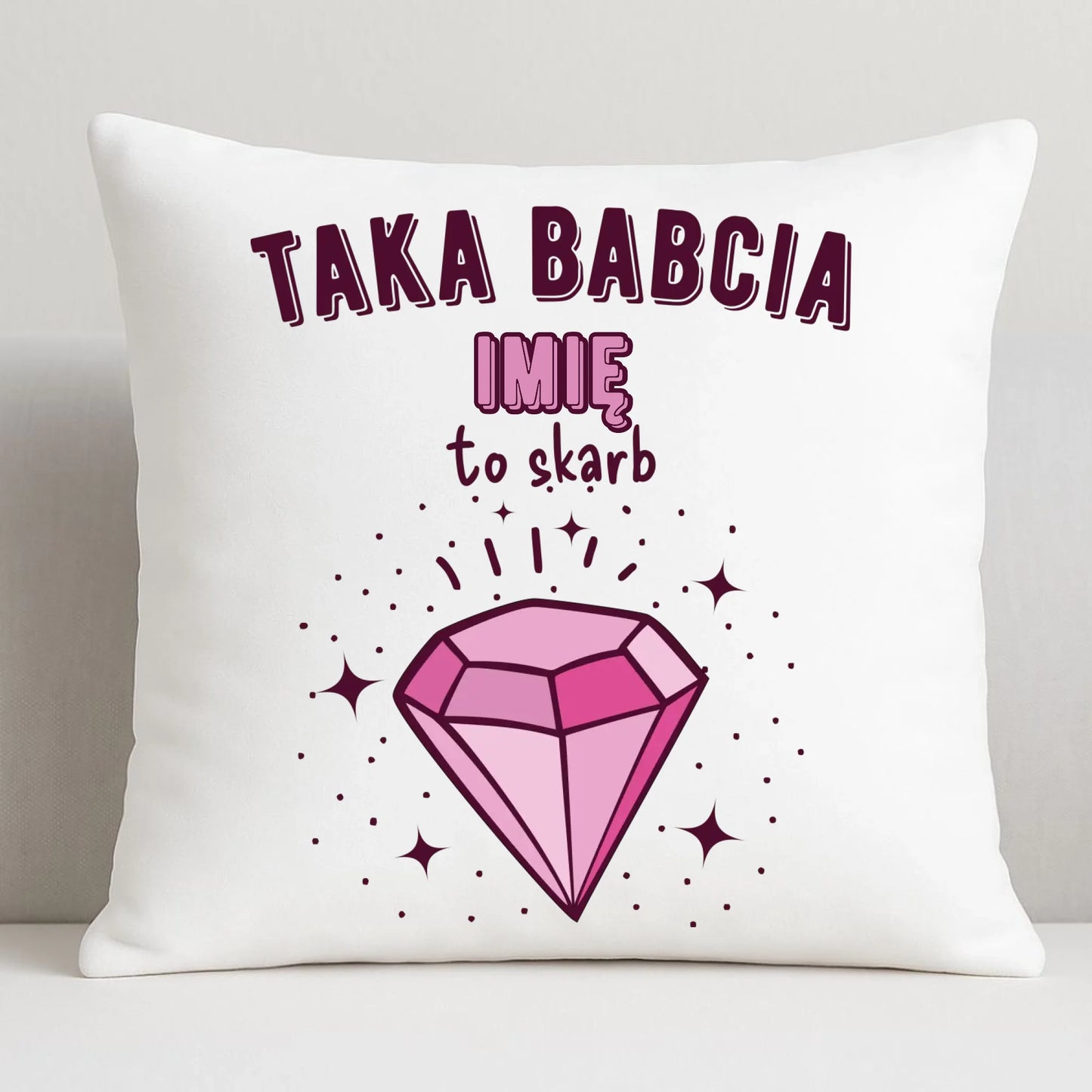 Poduszka dla babci - Taka Babcia to skarb - personalizowana B06 - StoryCups.pl