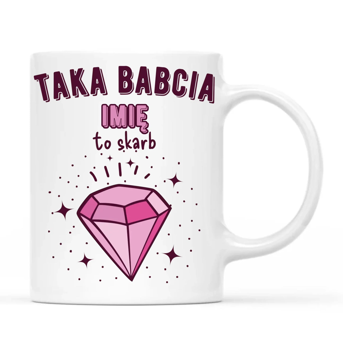 Kubek dla babci - Taka Babcia to skarb - personalizowany B06 - StoryCups.pl