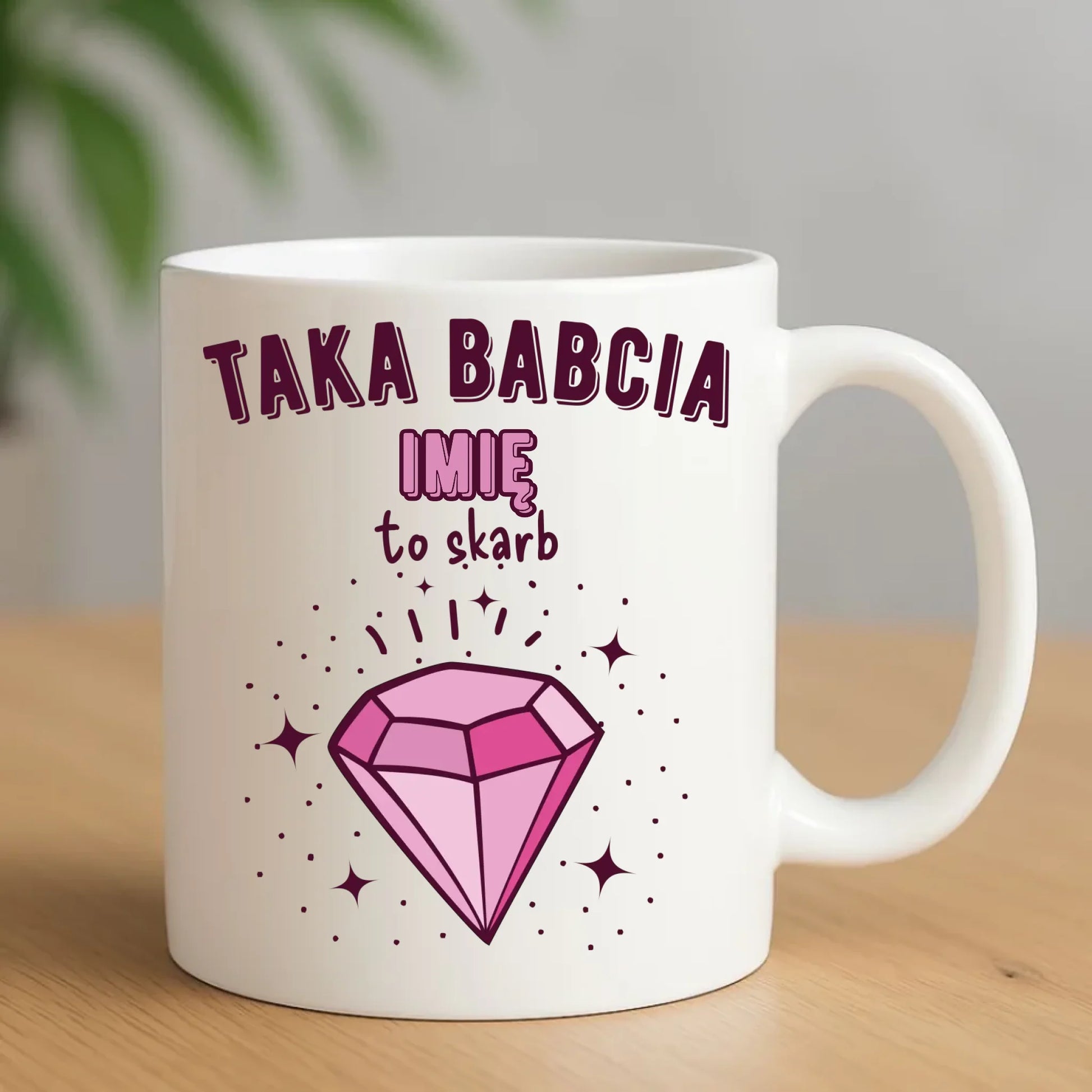 Kubek dla babci - Taka Babcia to skarb - personalizowany B06 - StoryCups.pl