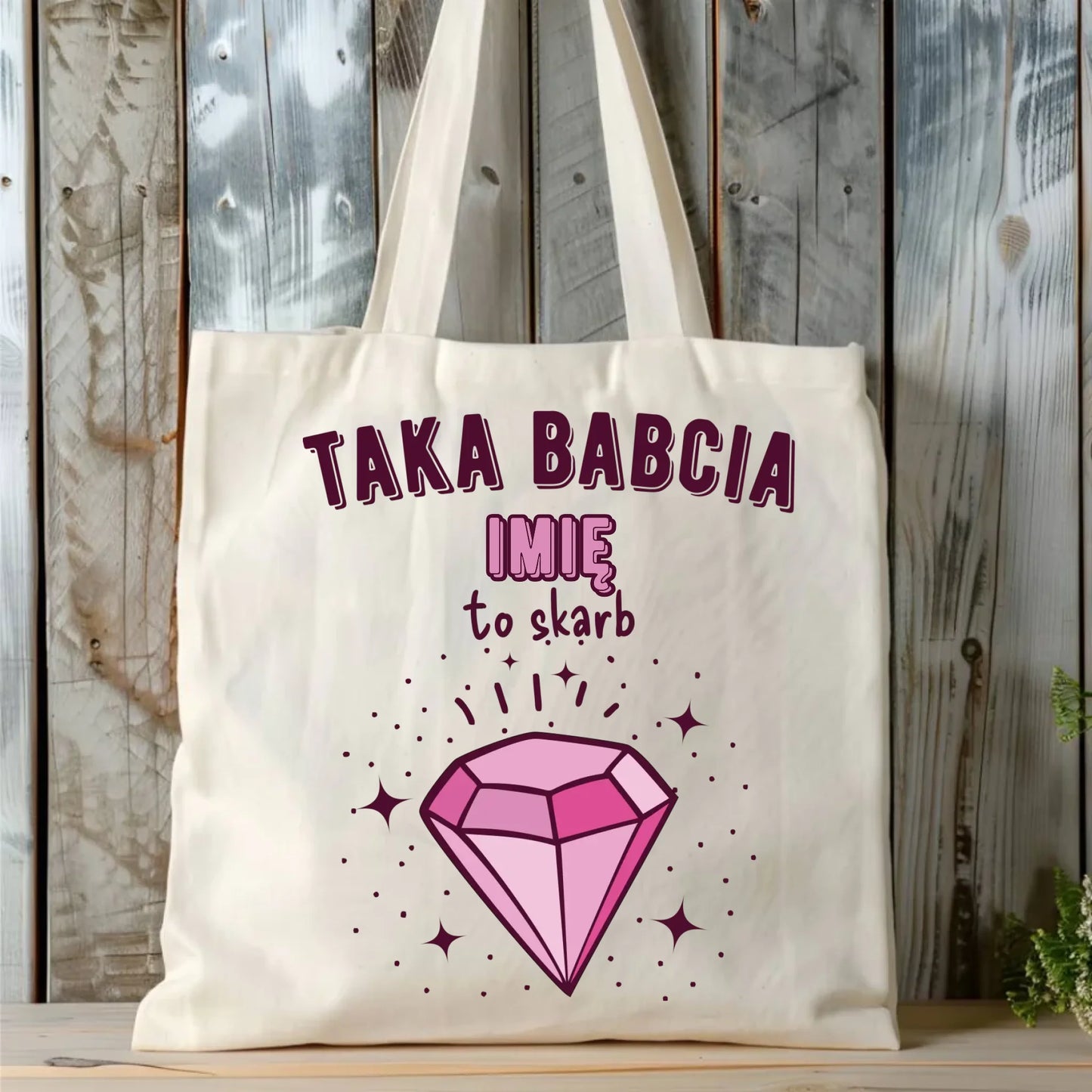 Torba dla babci - Taka Babcia to skarb - personalizowana B06 - StoryCups.pl