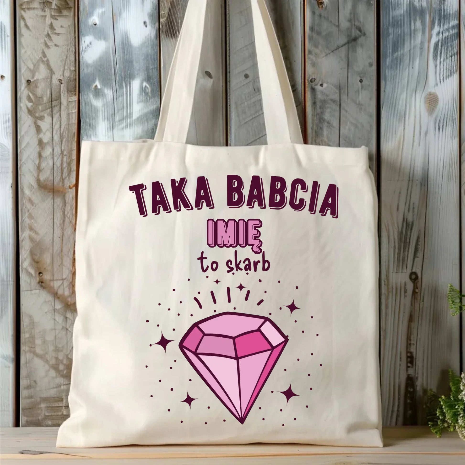 Torba dla babci - Taka Babcia to skarb - personalizowana B06 - StoryCups.pl