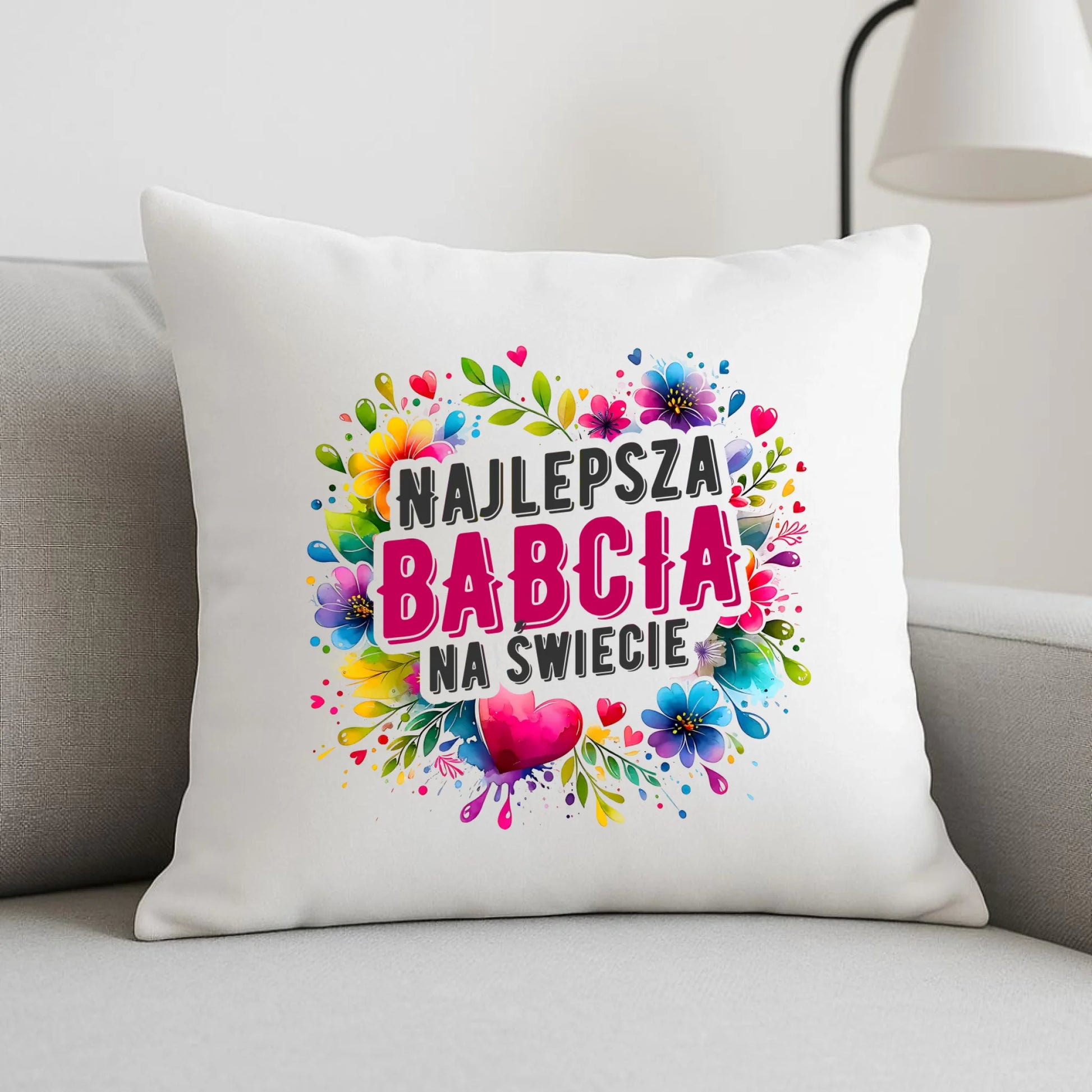 Poduszka dla babci - Najlepsza Babcia na świecie B07 - StoryCups.pl