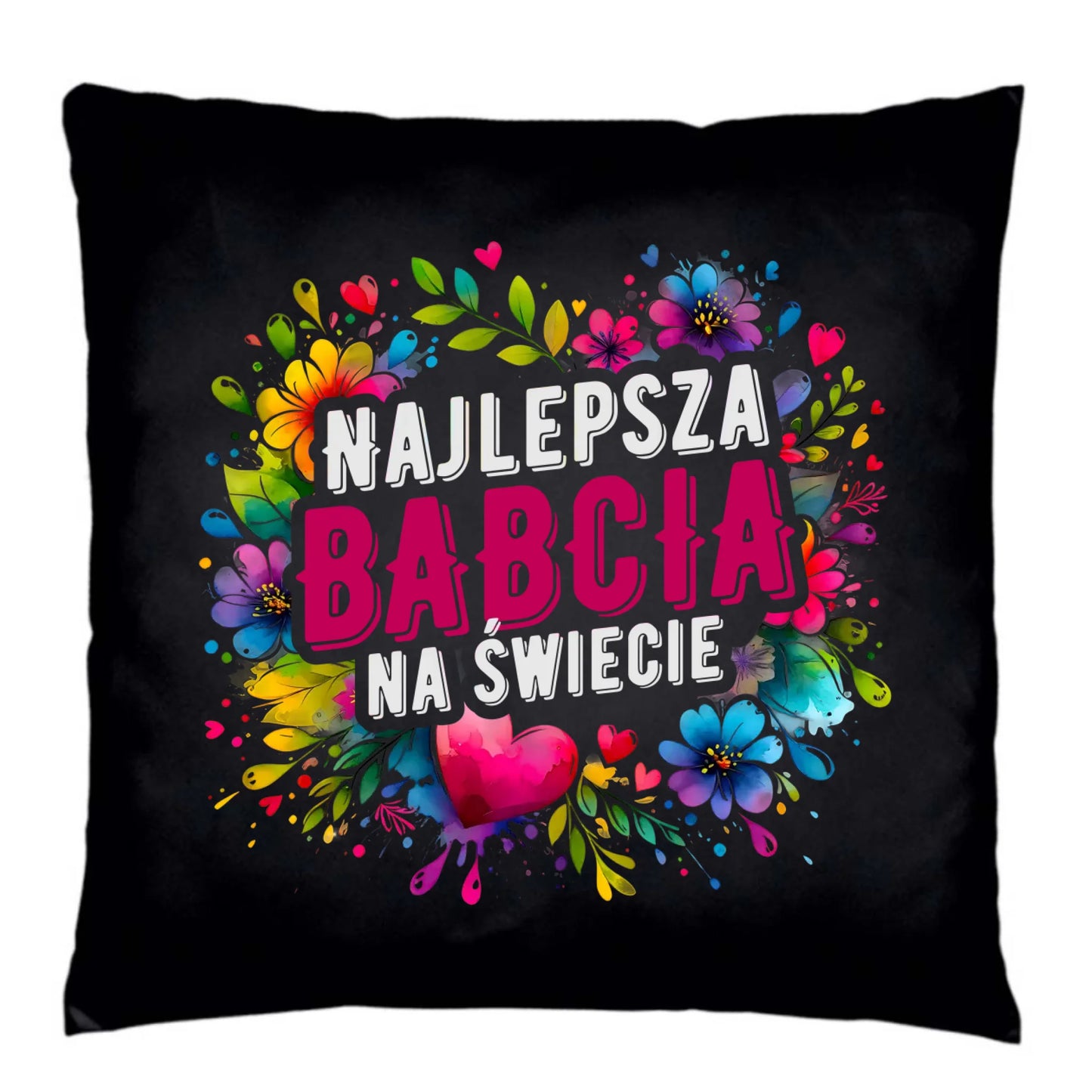 Poduszka dekoracyjna dla babci - Najlepsza Babcia na świecie B07 - StoryCups.pl