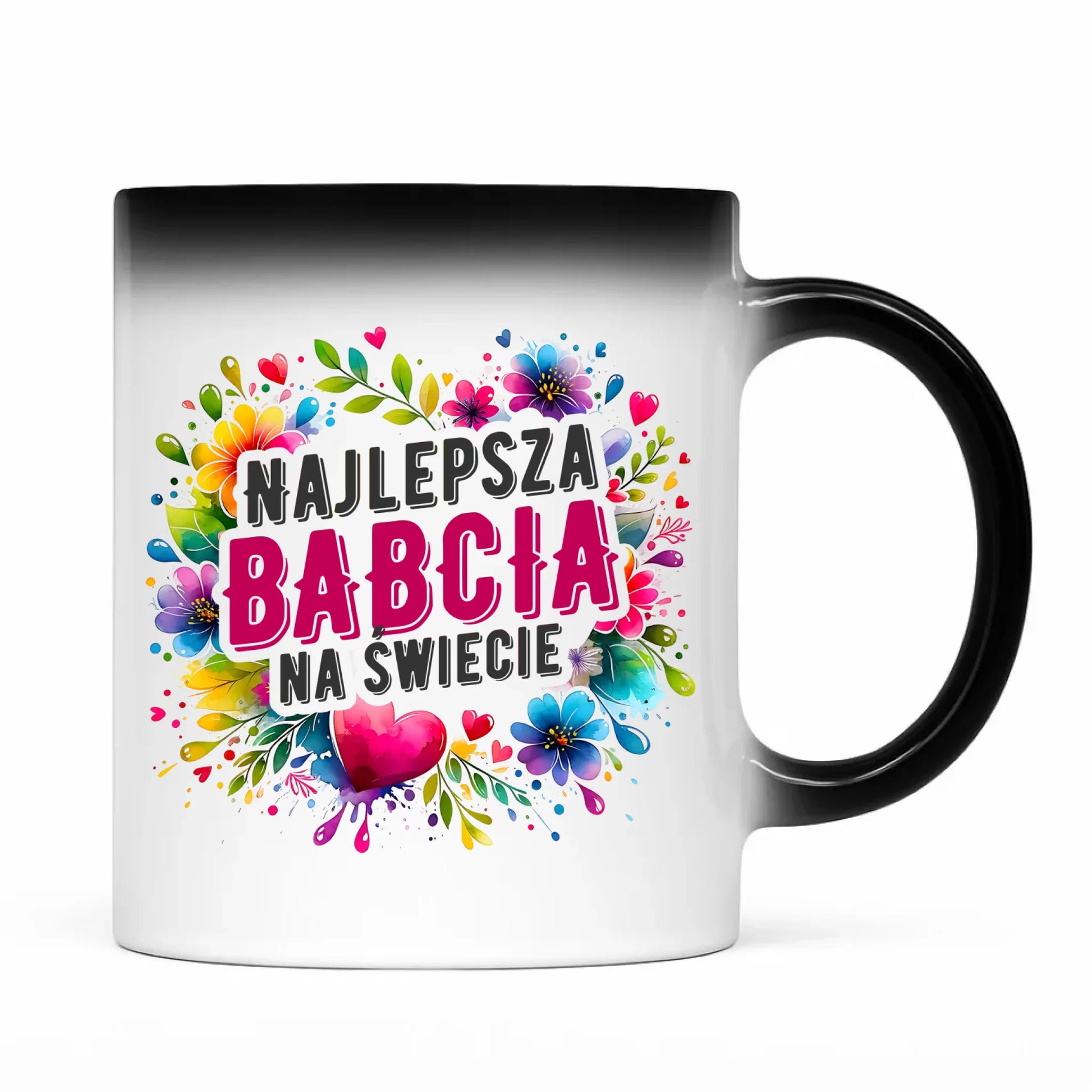 Kubek magiczny dla babci - Najlepsza Babcia na świecie B07 - StoryCups.pl