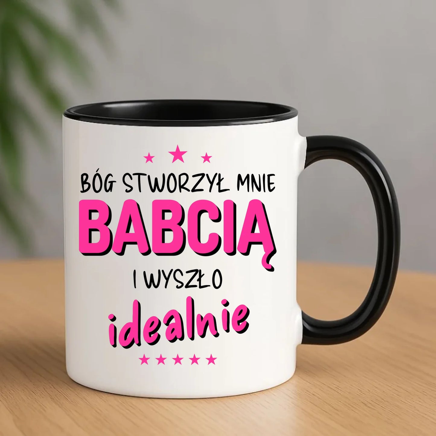 Kubek dla babci - Bóg stworzył mnie babcią i wyszło idealnie B08 - StoryCups.pl