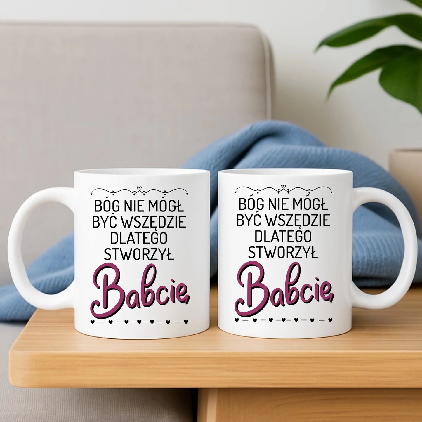 Kubek dla babci - Bóg nie mógł być wszędzie dlatego stworzył babcię B09 - StoryCups.pl