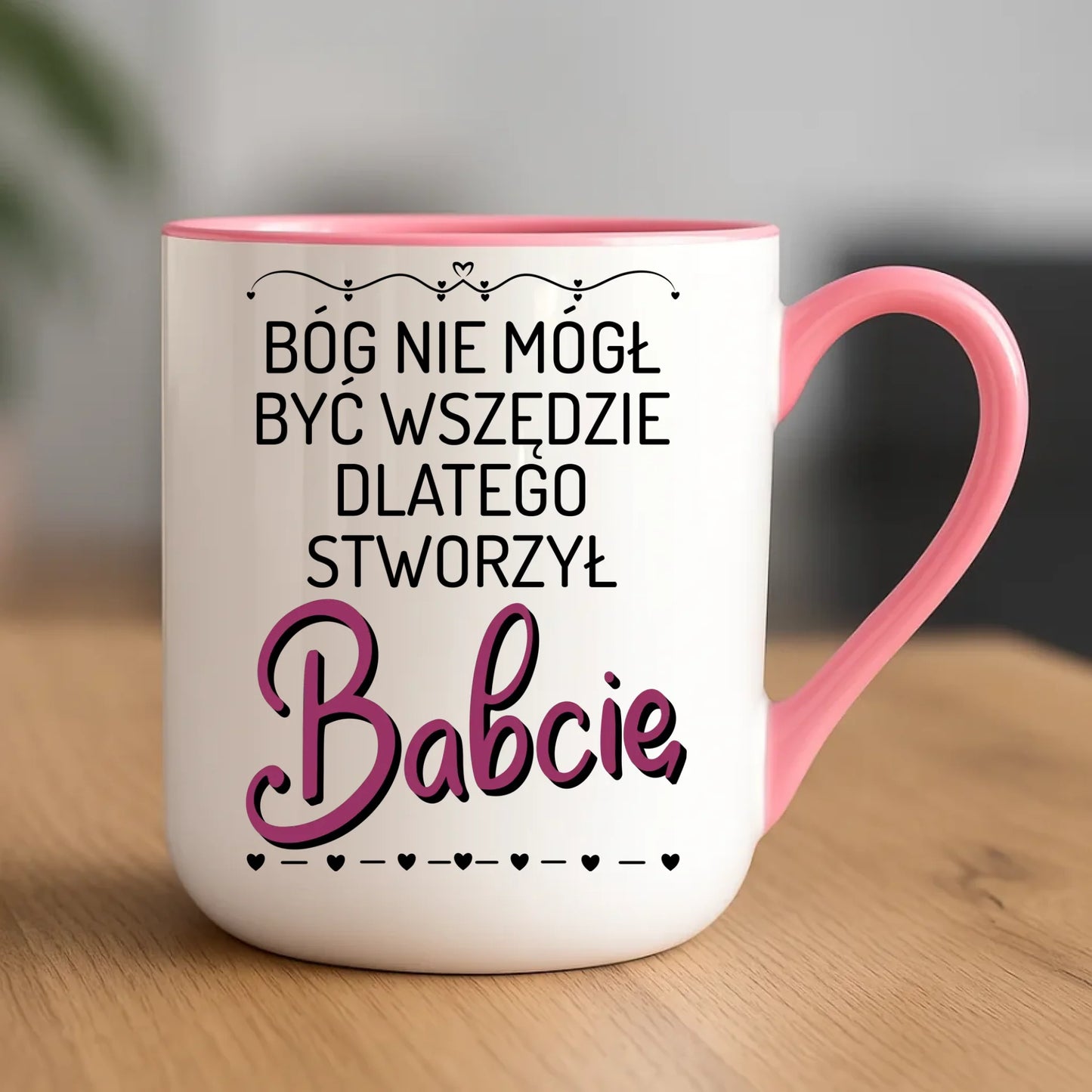Kubek elegant dla babci - Bóg nie mógł być wszędzie dlatego stworzył babcię B09 - StoryCups.pl