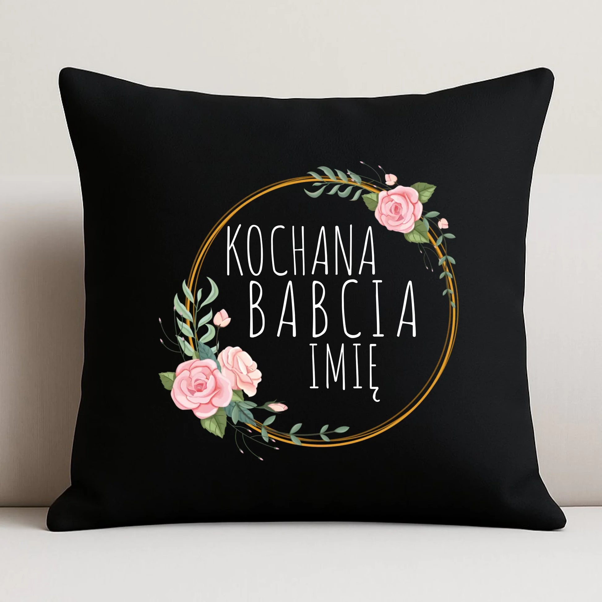 Poduszka dekoracyjna dla babci - Kochana Babcia - personalizowana B10 - StoryCups.pl