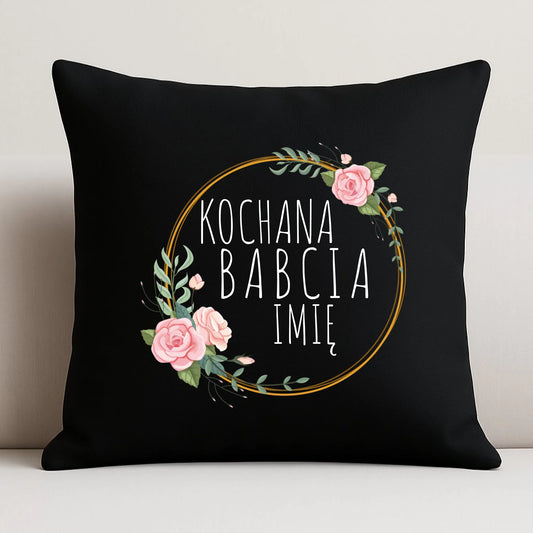 Poduszka dekoracyjna dla babci - Kochana Babcia - personalizowana B10 - StoryCups.pl