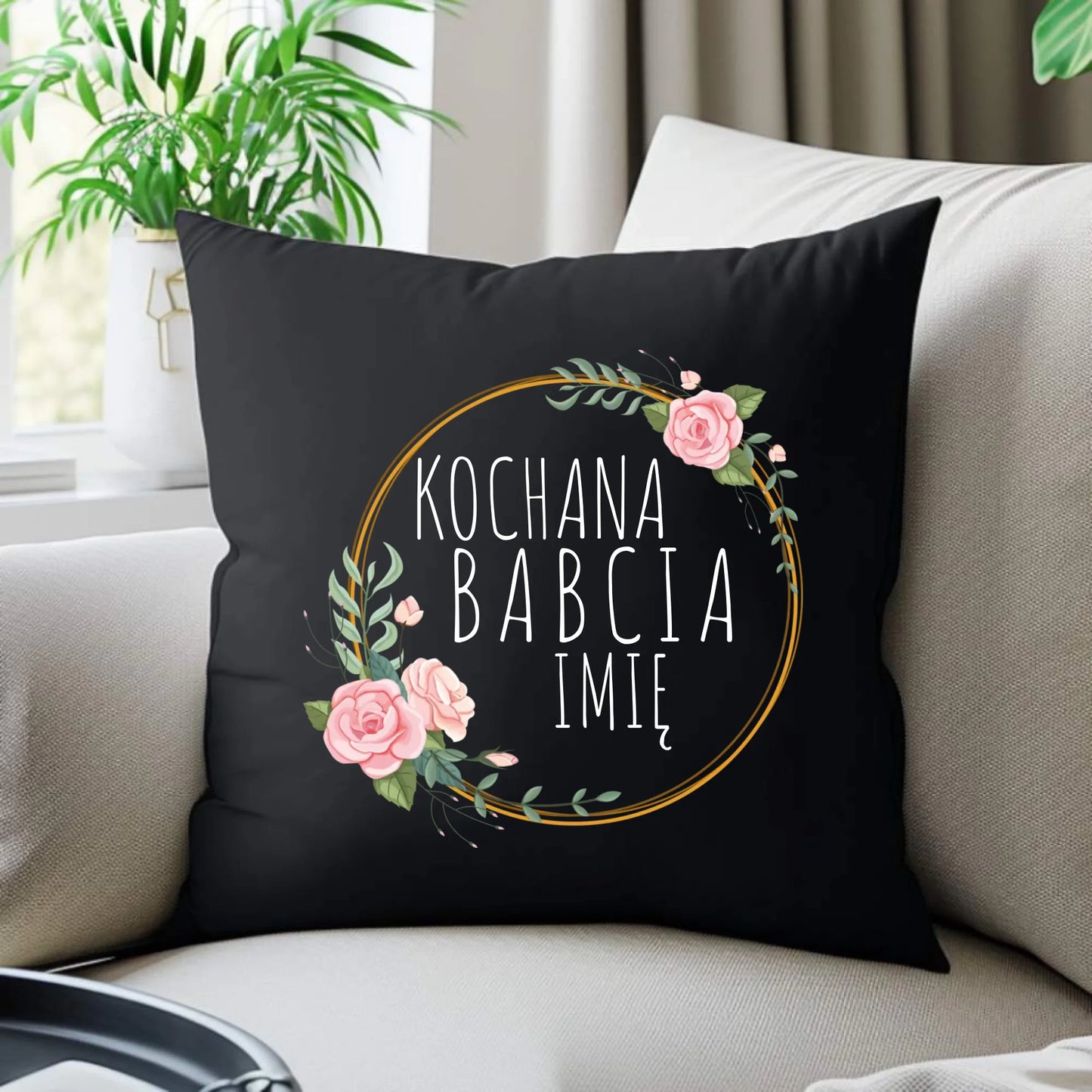 Poduszka dekoracyjna dla babci - Kochana Babcia - personalizowana B10 - StoryCups.pl