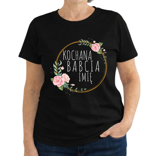 Koszulka dla babci - Kochana Babcia - personalizowana B10 - StoryCups.pl