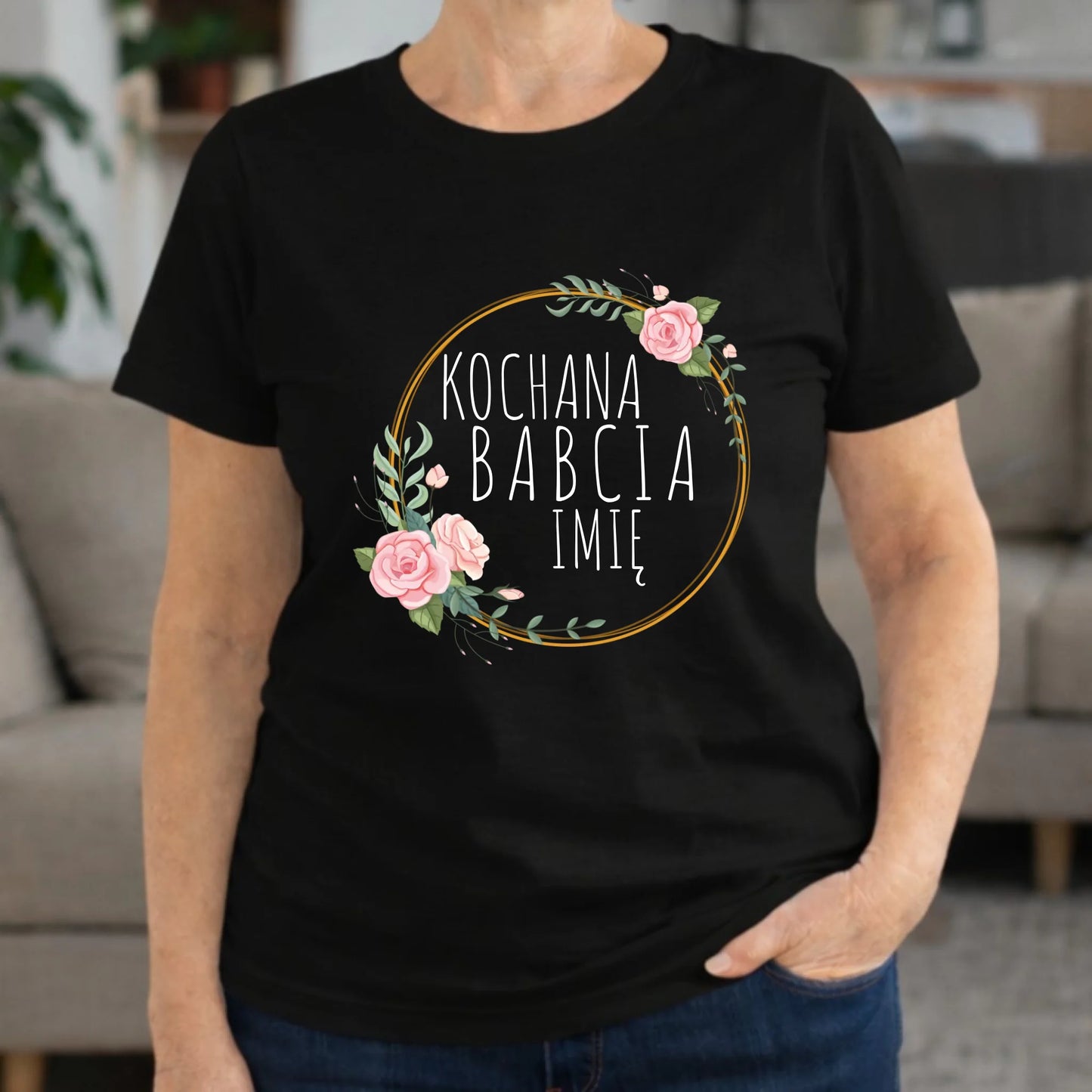 Koszulka dla babci - Kochana Babcia - personalizowana B10 - StoryCups.pl