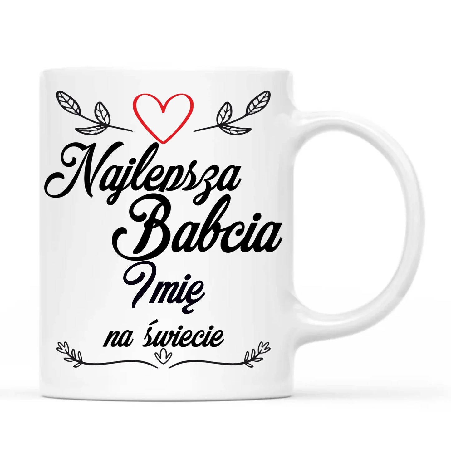 Kubek dla babci - Najlepsza Babcia na Świecie - personalizowany B12 - StoryCups.pl