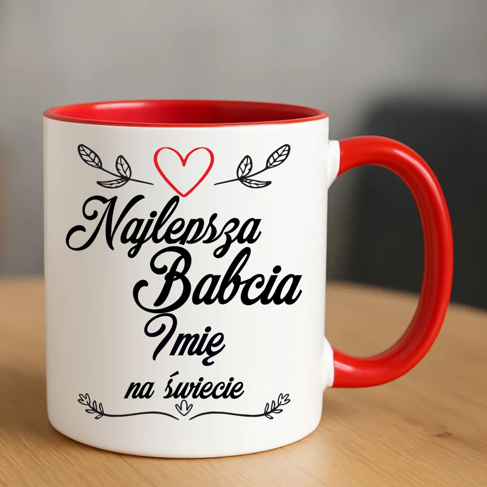 Kubek dla babci - Najlepsza Babcia na Świecie - personalizowany B12 - StoryCups.pl
