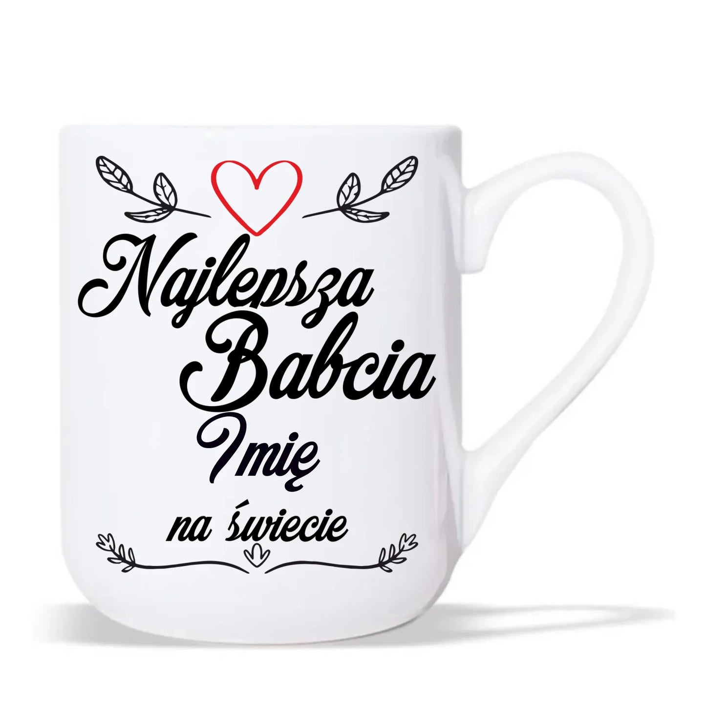Kubek elegant dla babci - Najlepsza Babcia na Świecie - personalizowany B12 - StoryCups.pl
