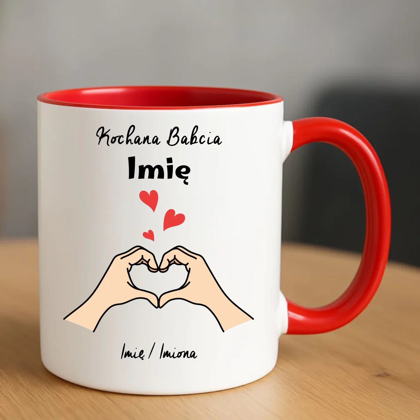 Kubek dla babci - Kochana Babcia podpis - personalizowany B13 - StoryCups.pl