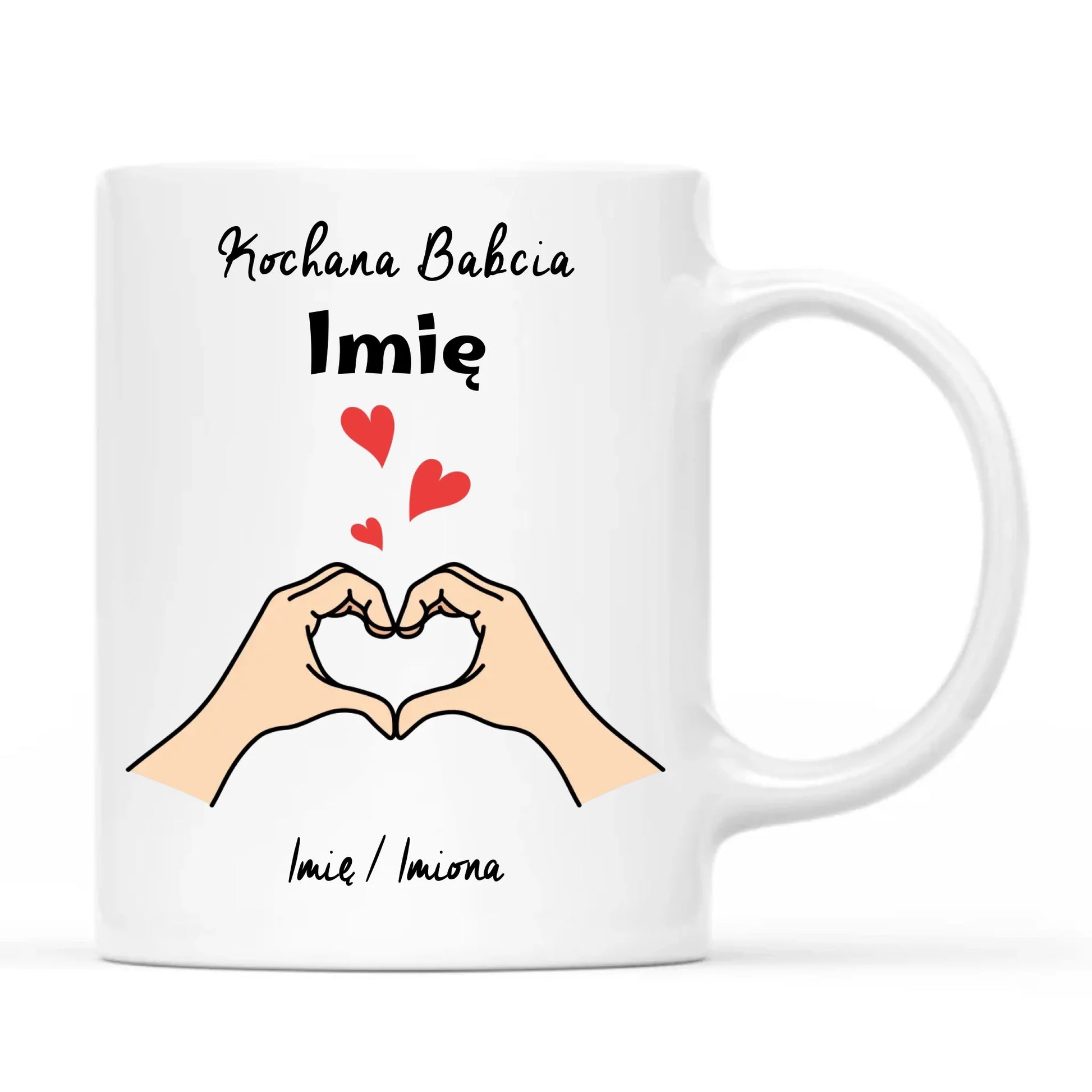 Kubek dla babci - Kochana Babcia podpis - personalizowany B13 - StoryCups.pl