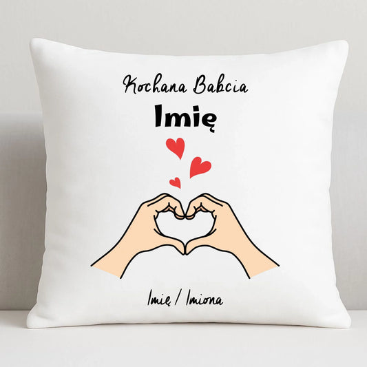 Poduszka dla babci - Kochana Babcia podpis - personalizowana B13 - StoryCups.pl