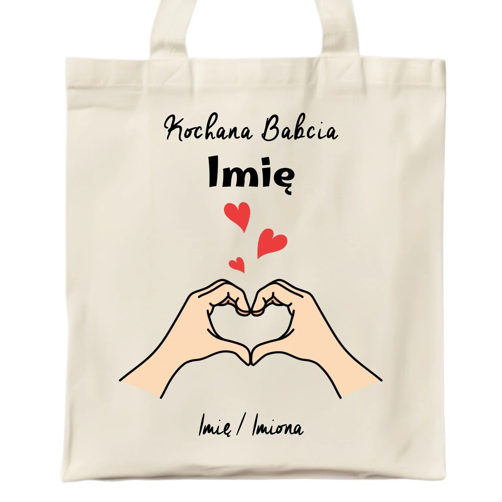 Torba dla babci - Kochana Babcia podpis - personalizowana B13 - StoryCups.pl