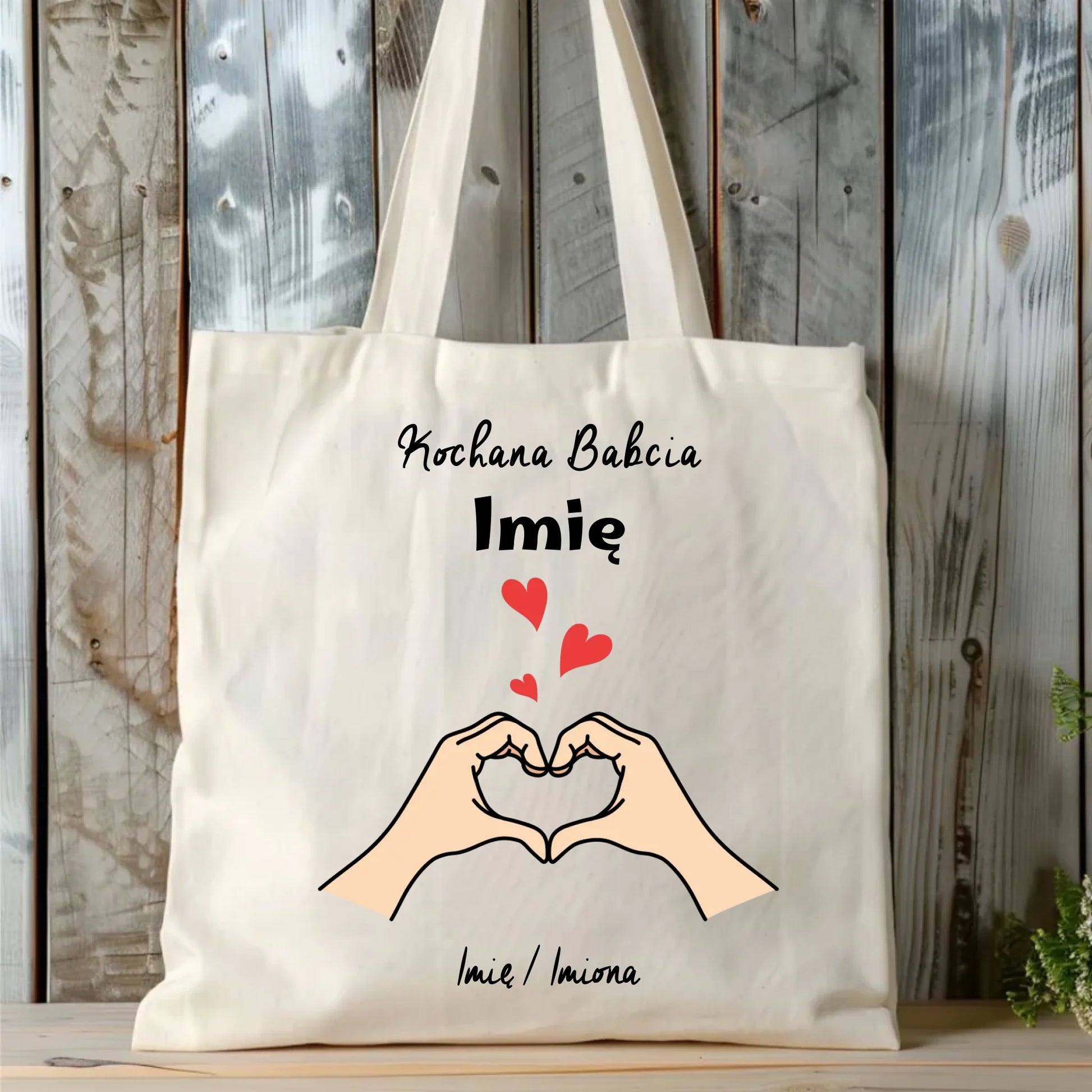 Torba dla babci - Kochana Babcia podpis - personalizowana B13 - StoryCups.pl