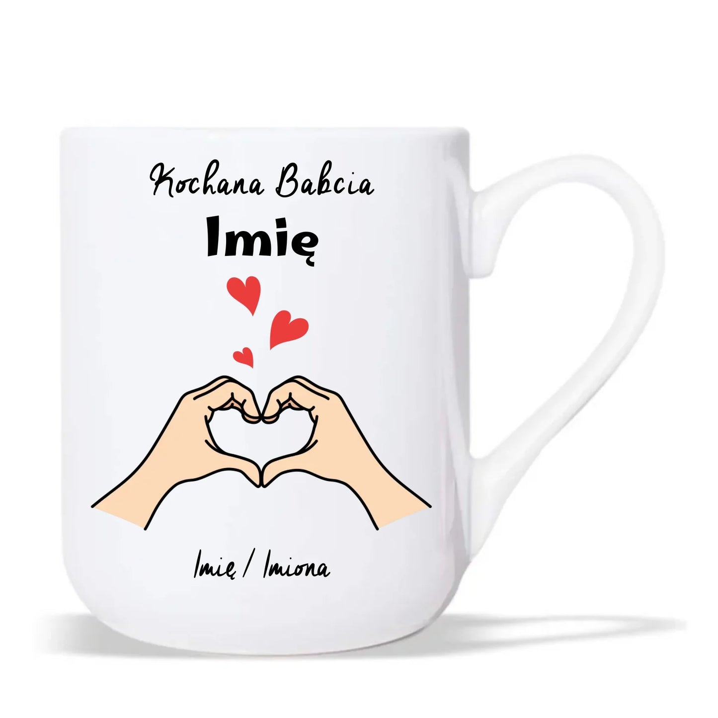 Kubek elegant dla babci - Kochana Babcia podpis - personalizowany B13 - StoryCups.pl