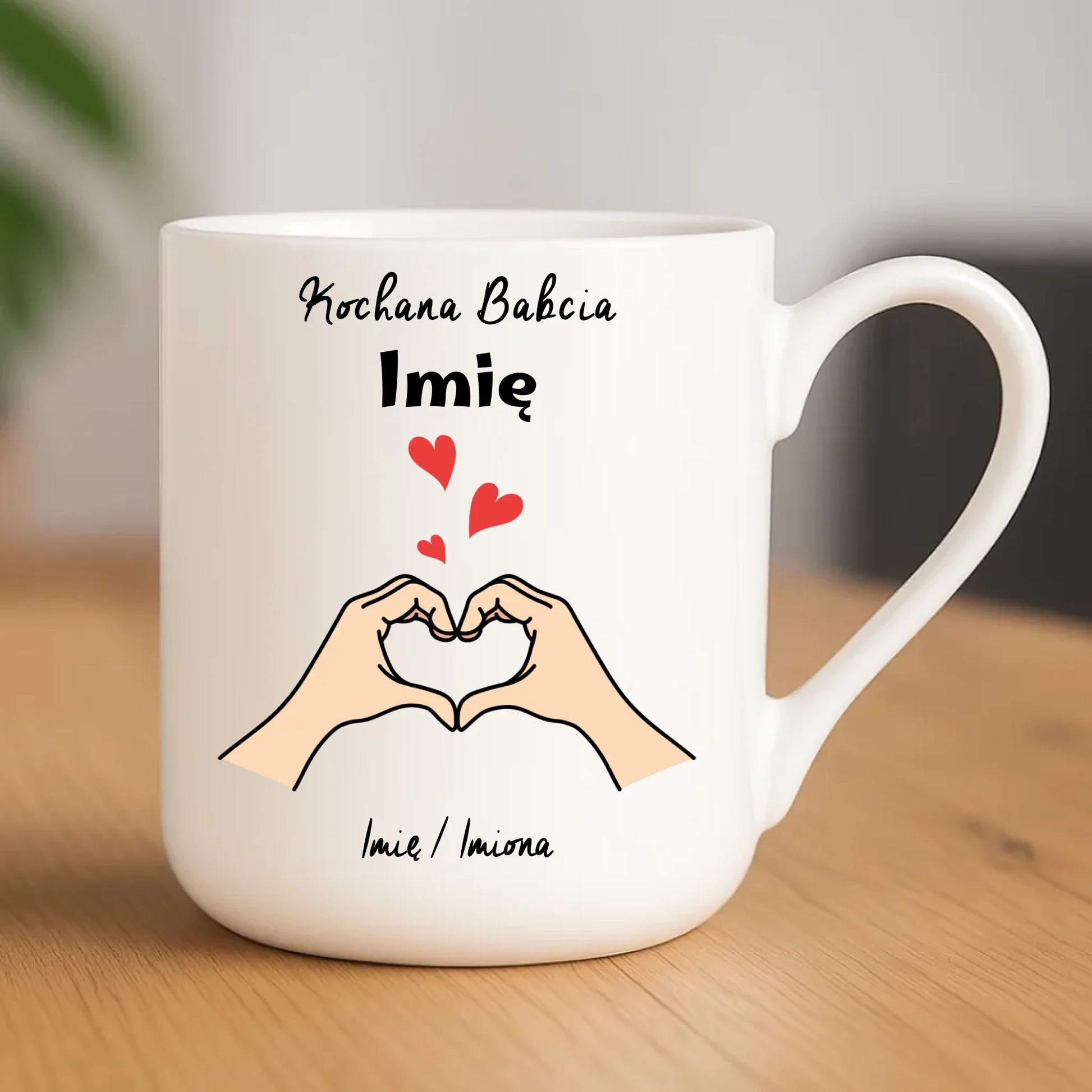 Kubek elegant dla babci - Kochana Babcia podpis - personalizowany B13 - StoryCups.pl