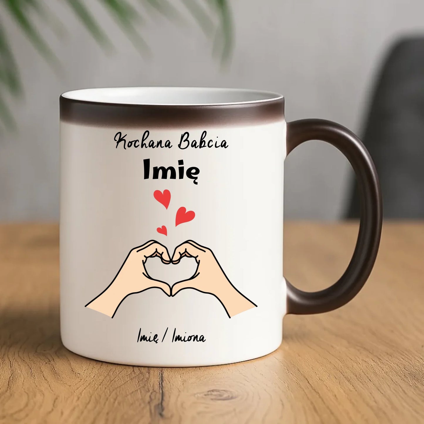 Kubek magiczny dla babci - Kochana Babcia podpis - personalizowany B13 - StoryCups.pl