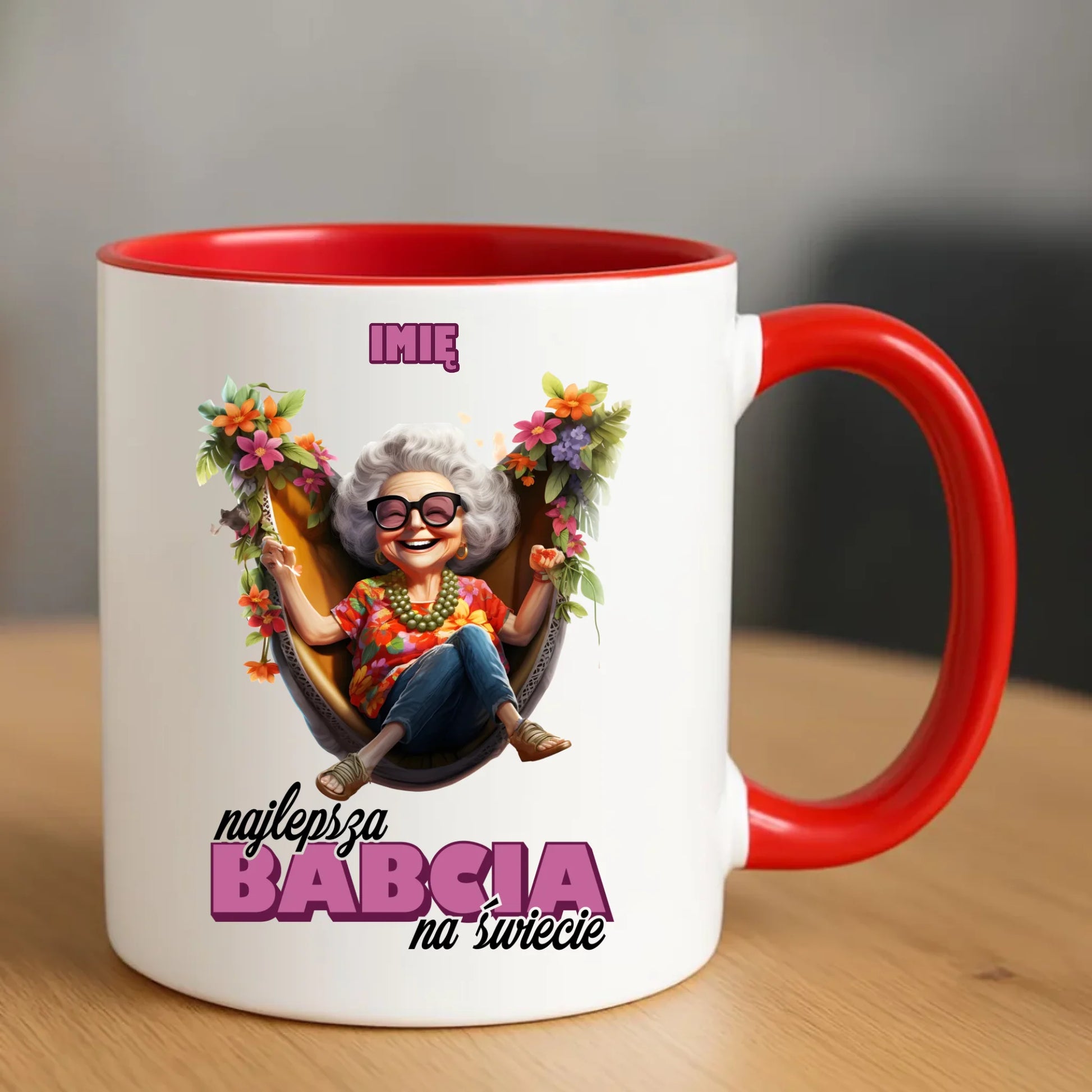 Kubek dla babci - Najlepsza Babcia na świecie - personalizowany B14 - StoryCups.pl