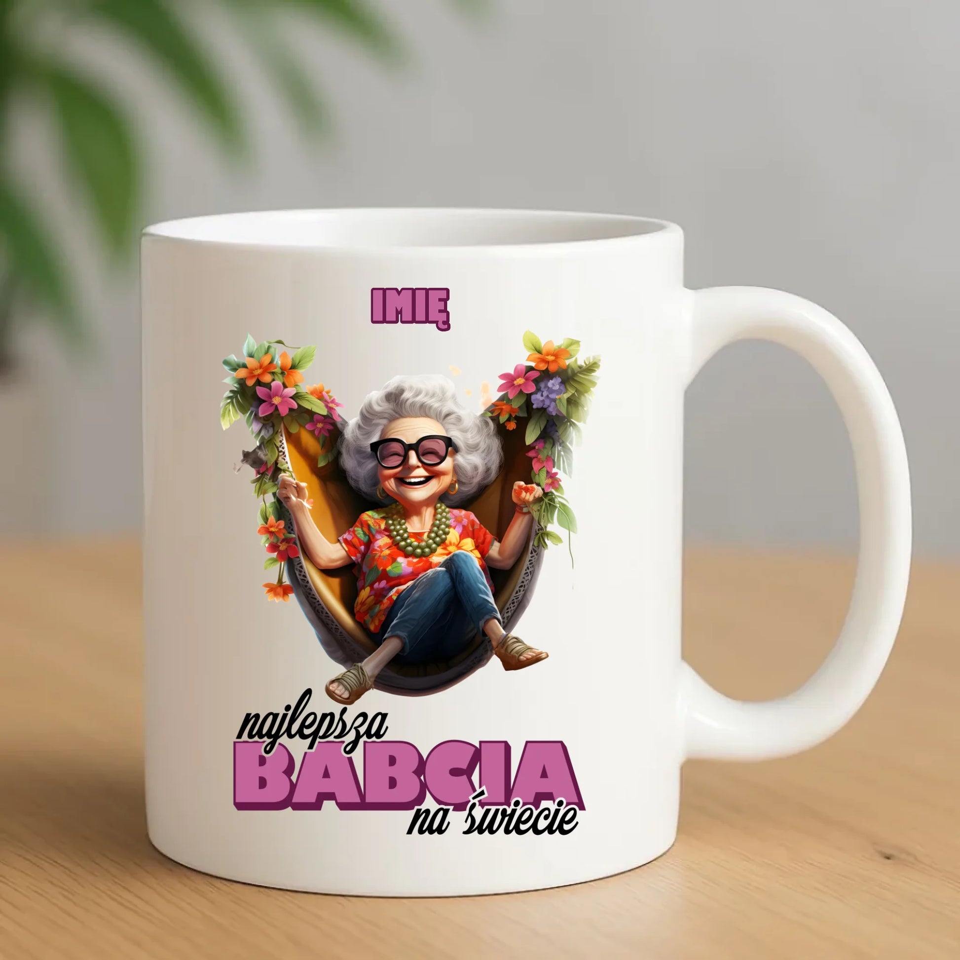 Kubek dla babci - Najlepsza Babcia na świecie - personalizowany B14 - StoryCups.pl