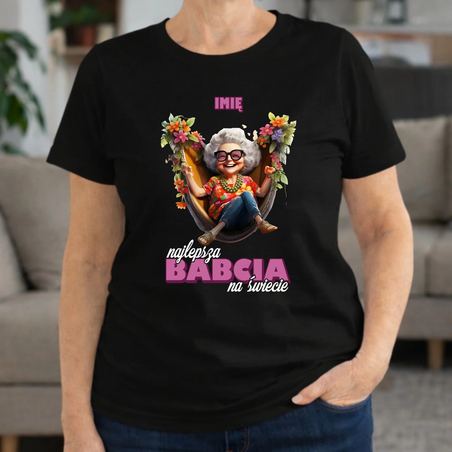 Koszulka dla babci - Najlepsza Babcia na świecie - personalizowana B14 - StoryCups.pl